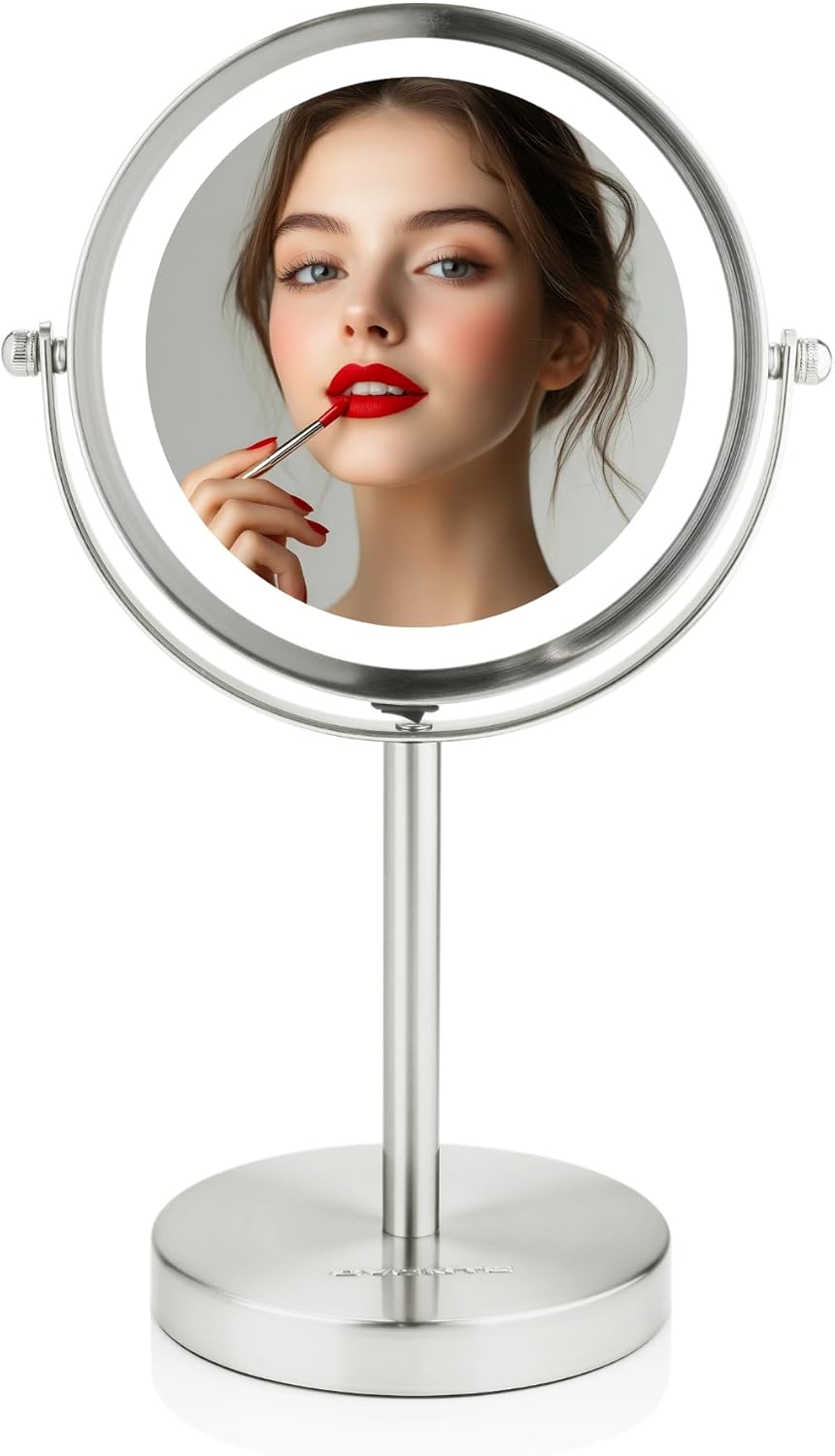 OVENTE 6 Lighted Makeup Mirror with Dual Magnification
