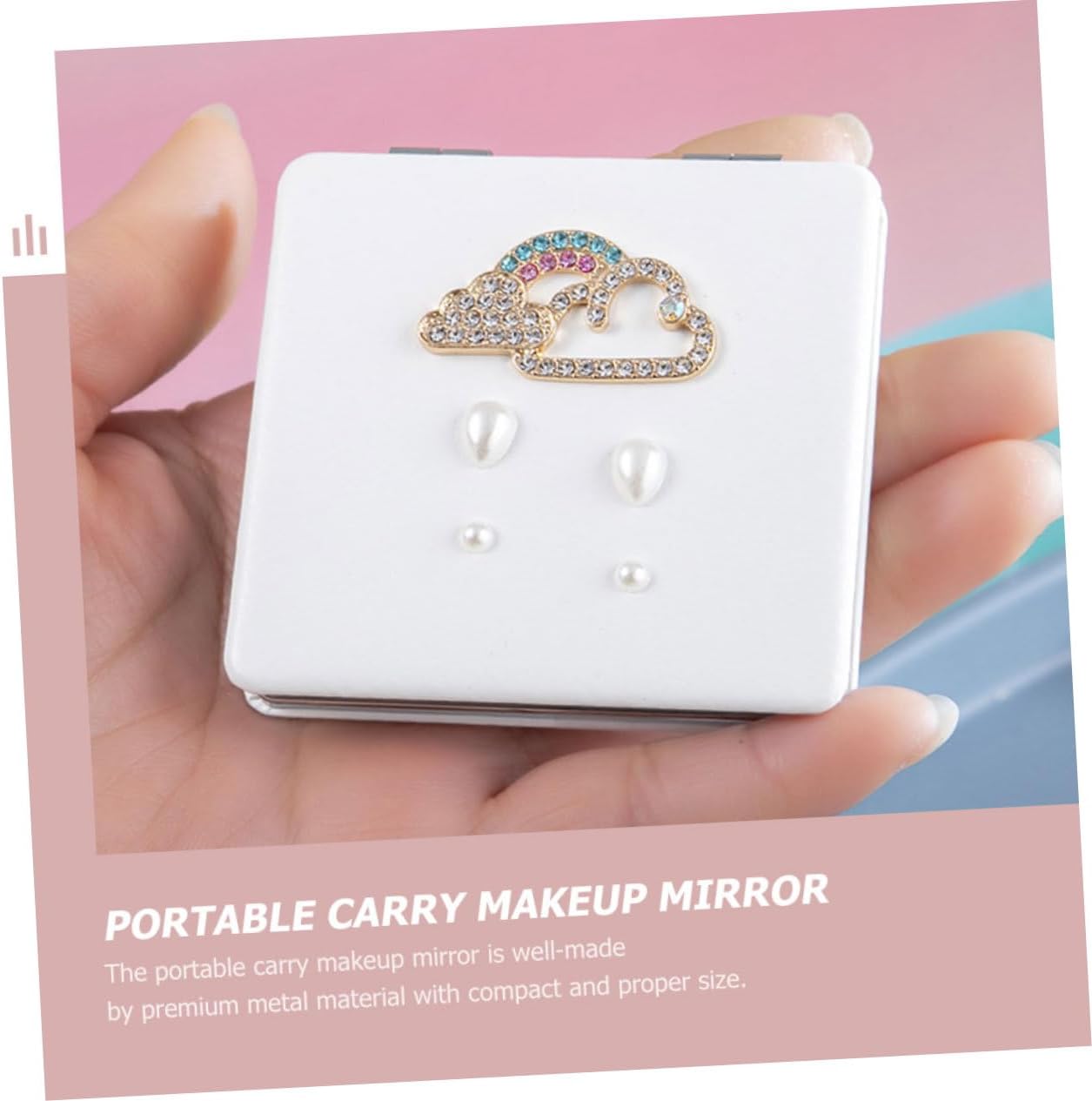 NOLITOY Double-Sided Travel Makeup Mirror Compact Portable 1