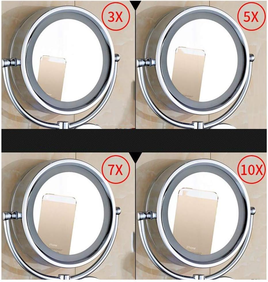 AMHIL Makeup Mirror Wall Mounted 360 Rotating