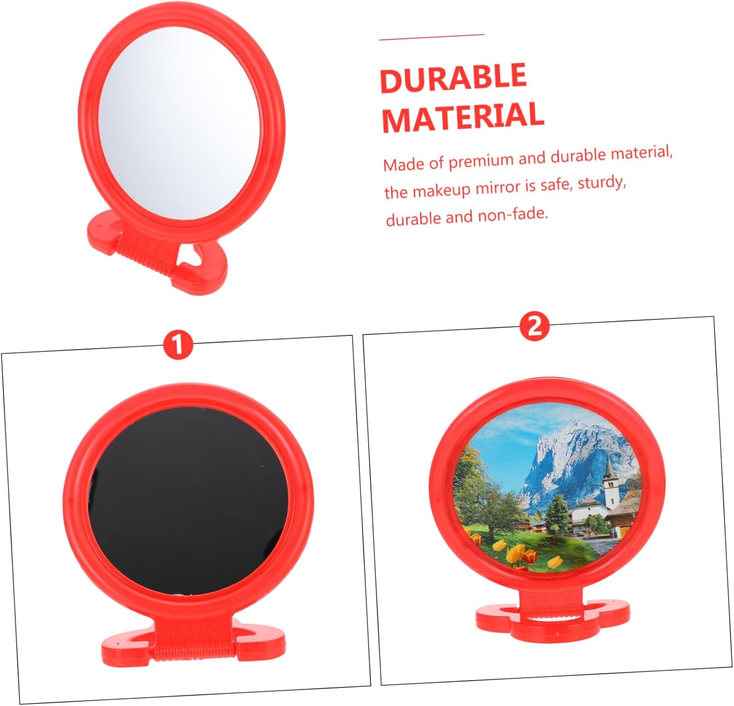 VICASKY Retro Style Wall Hanging Makeup Mirror