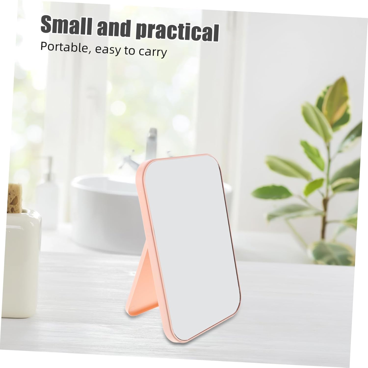 Didiseaon 2pcs Compact Princess Makeup Mirror with Stand