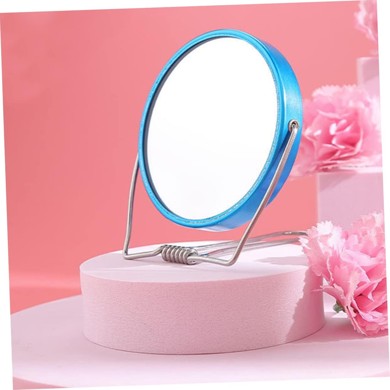 1pc Foldable Double Sided Makeup Mirror for Home Beauty Salon