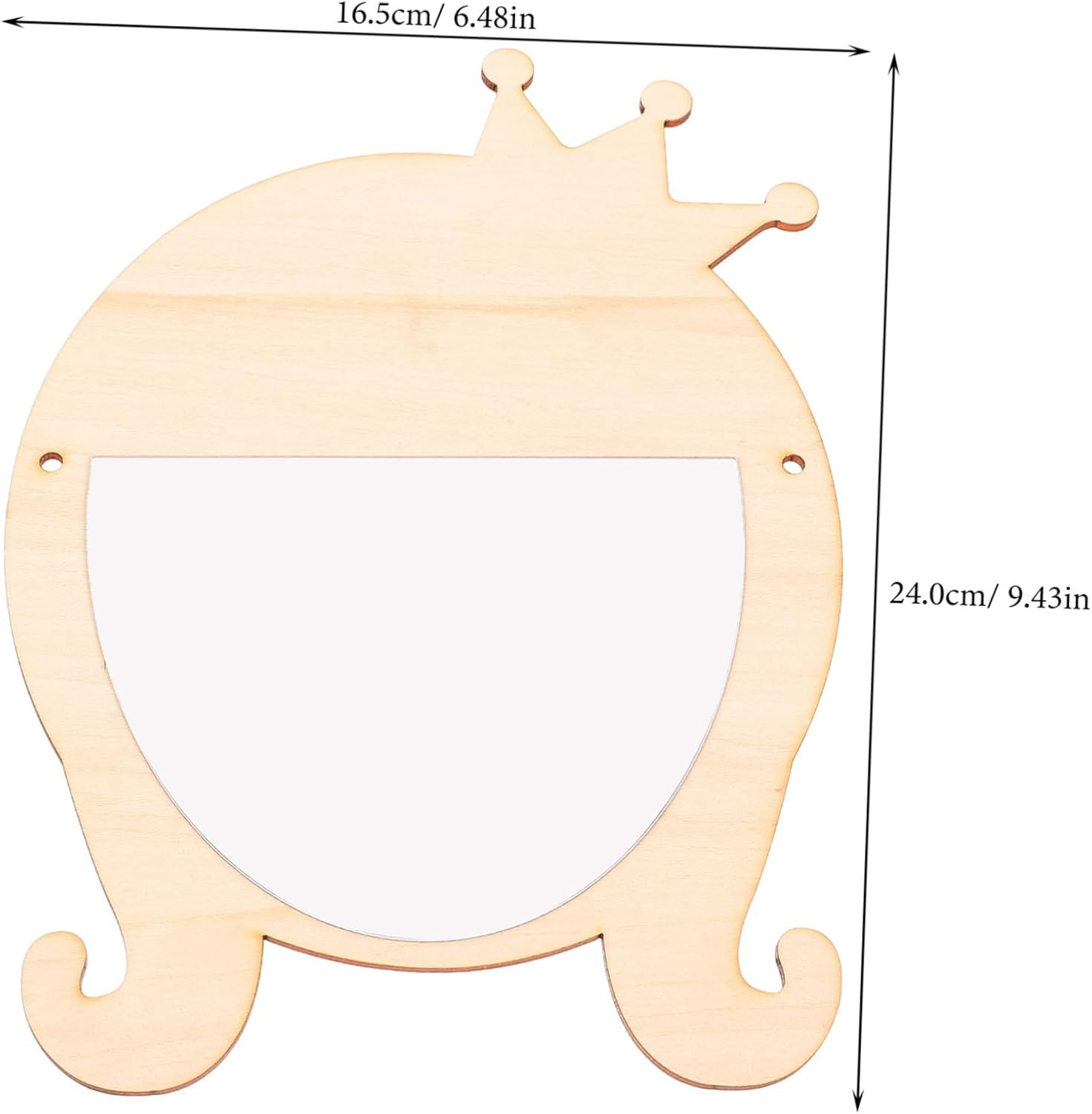 Cute Wooden Makeup Mirror for Girls Home Decor