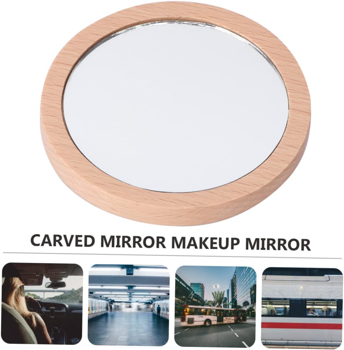 FRCOLOR Retro Style Carved Angel Cosmetic Mirror