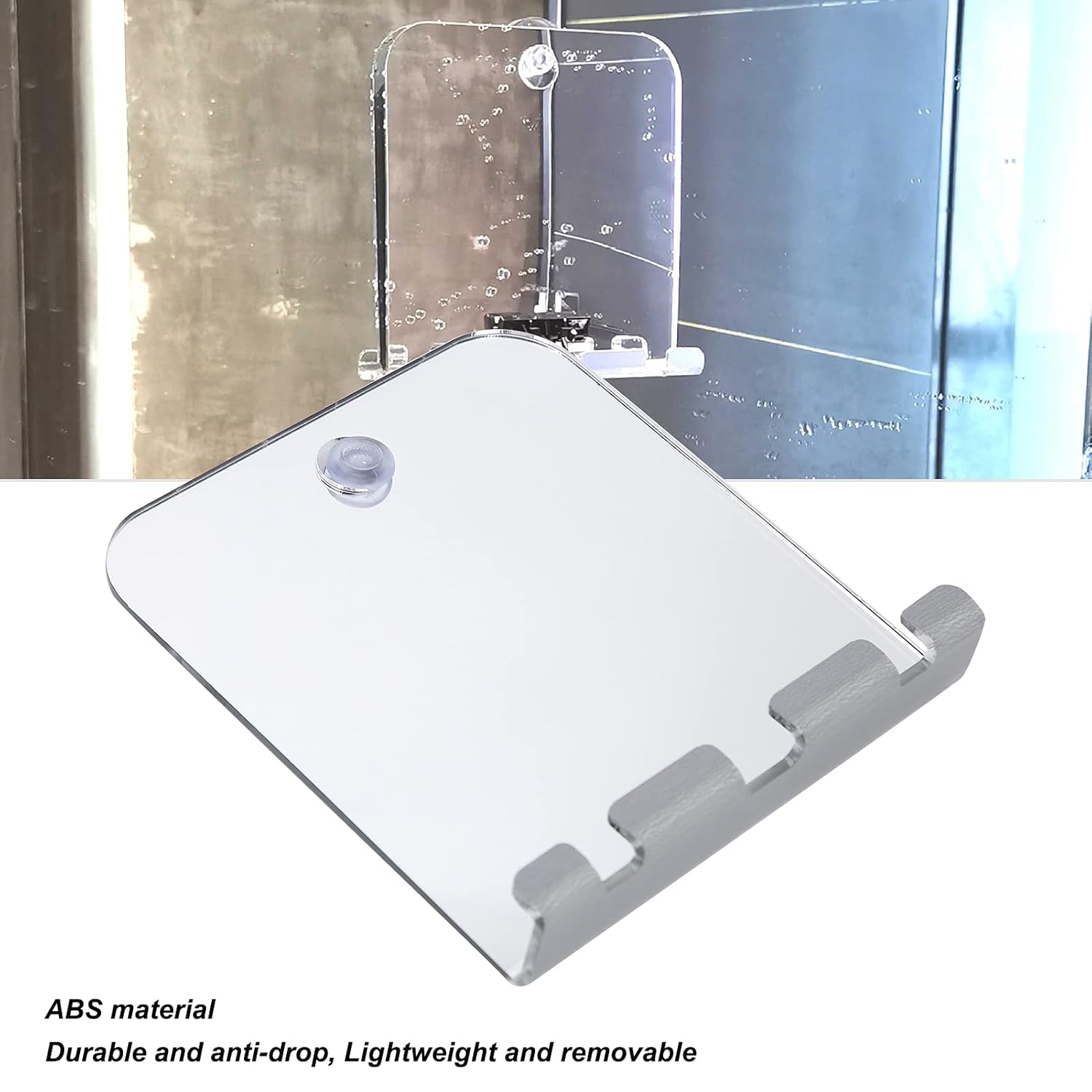 Pilipane Shatterproof Bathroom Mirror with Hook and Suction