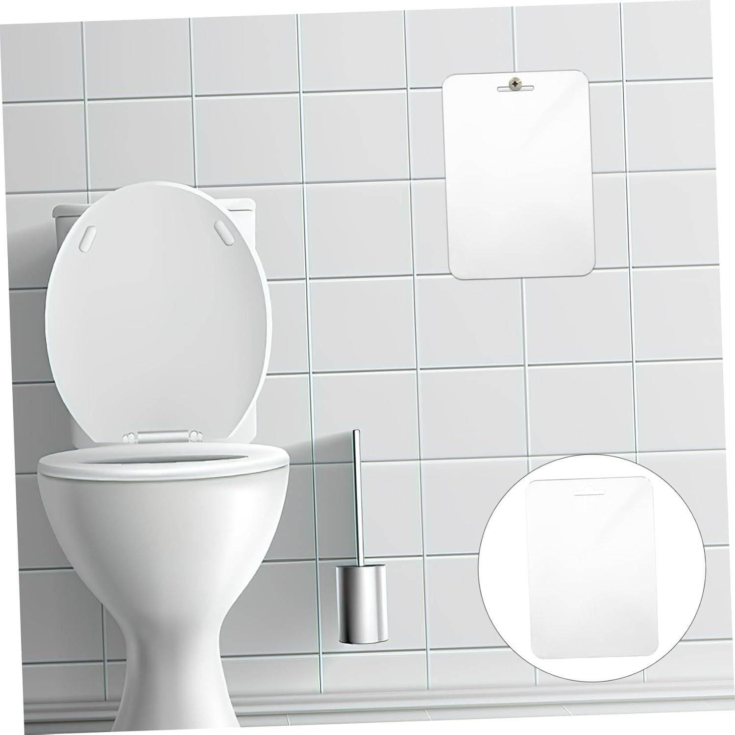 BESTYASH Large Fogless Shower Mirror 30x20cm Shatterproof Acrylic for Travel