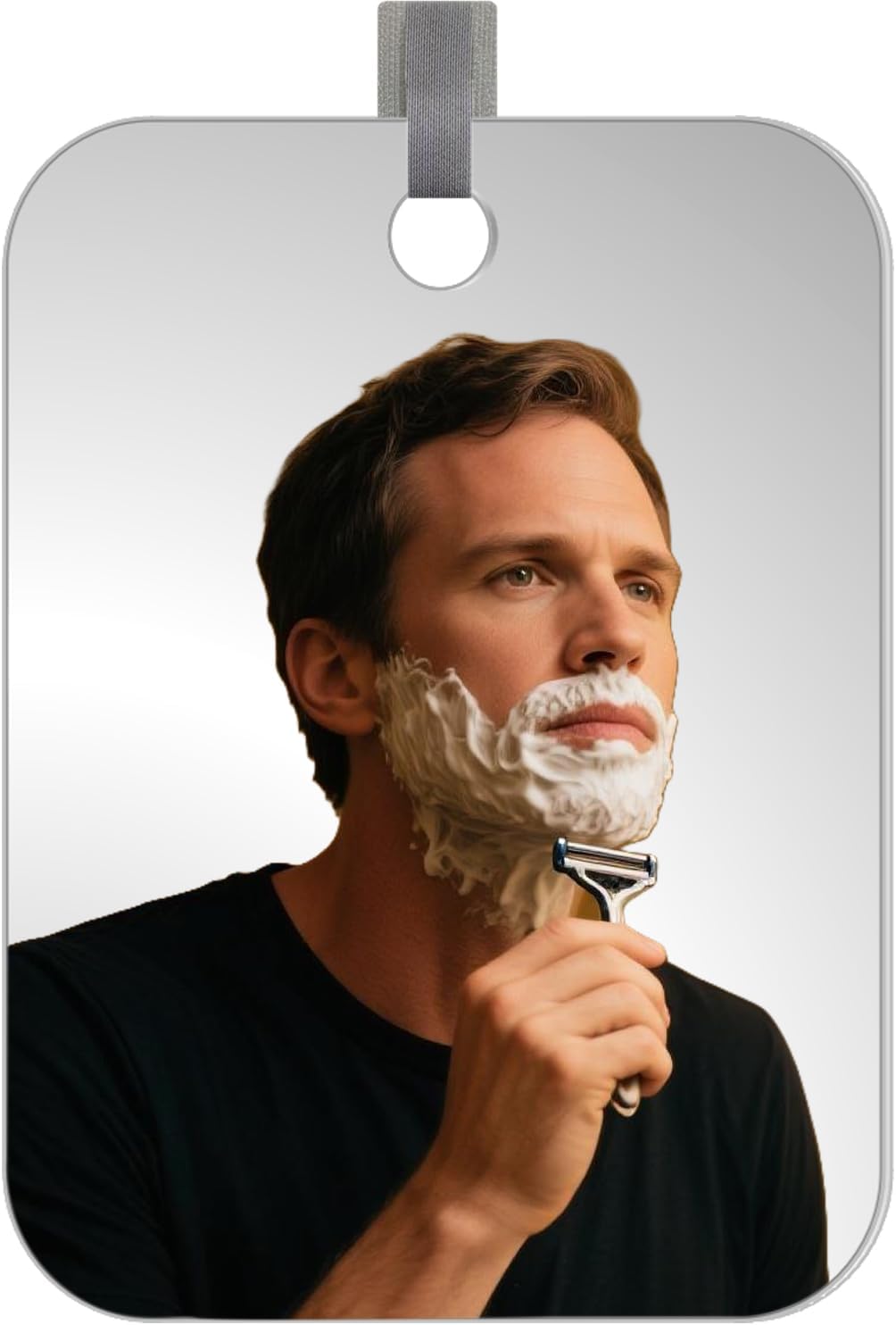 LUNCHIS Fogless Shower Mirror for Shaving Men