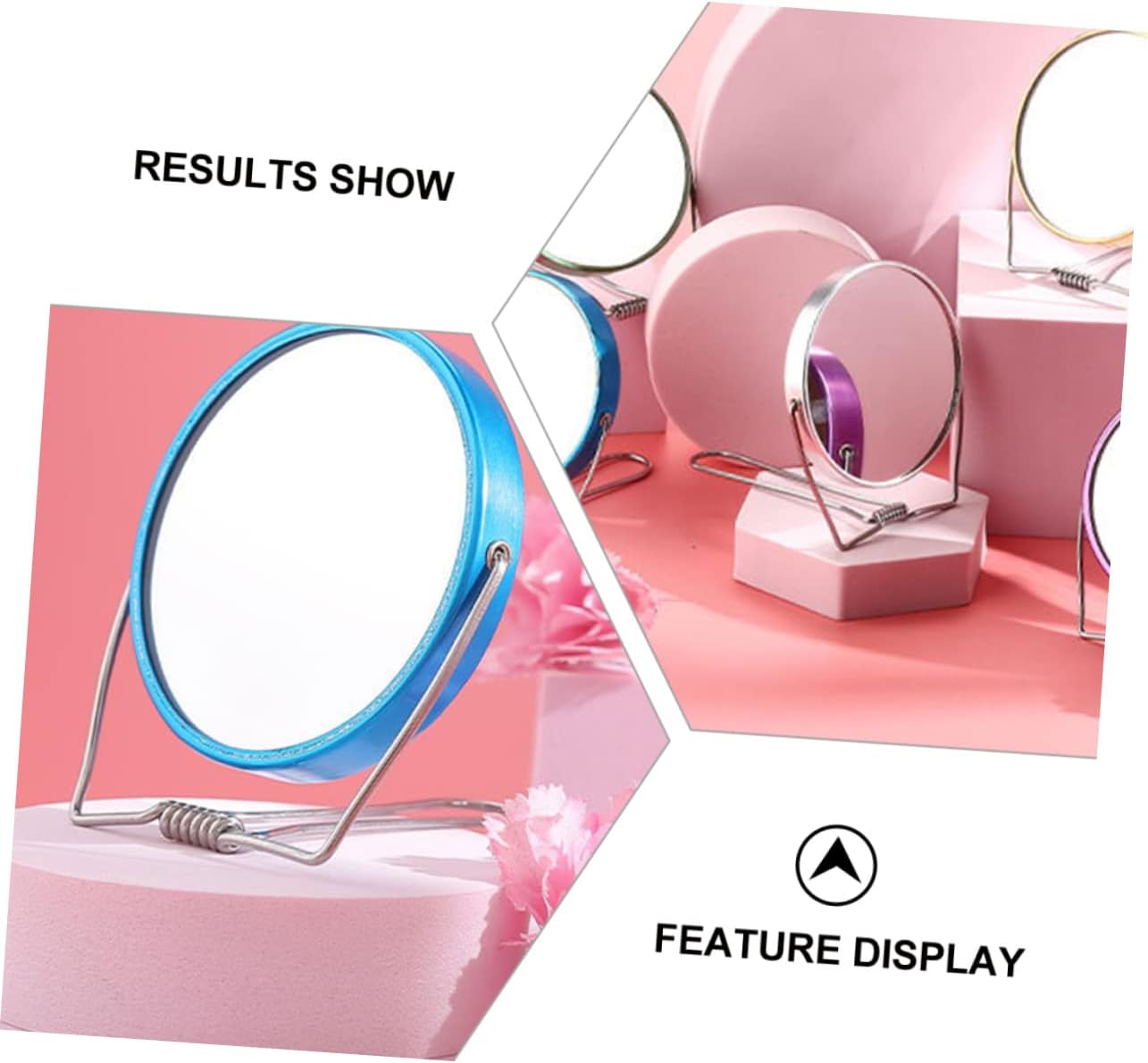 SAFIGLE Foldable Double-Sided Makeup Mirror for Travel and Beauty Salons