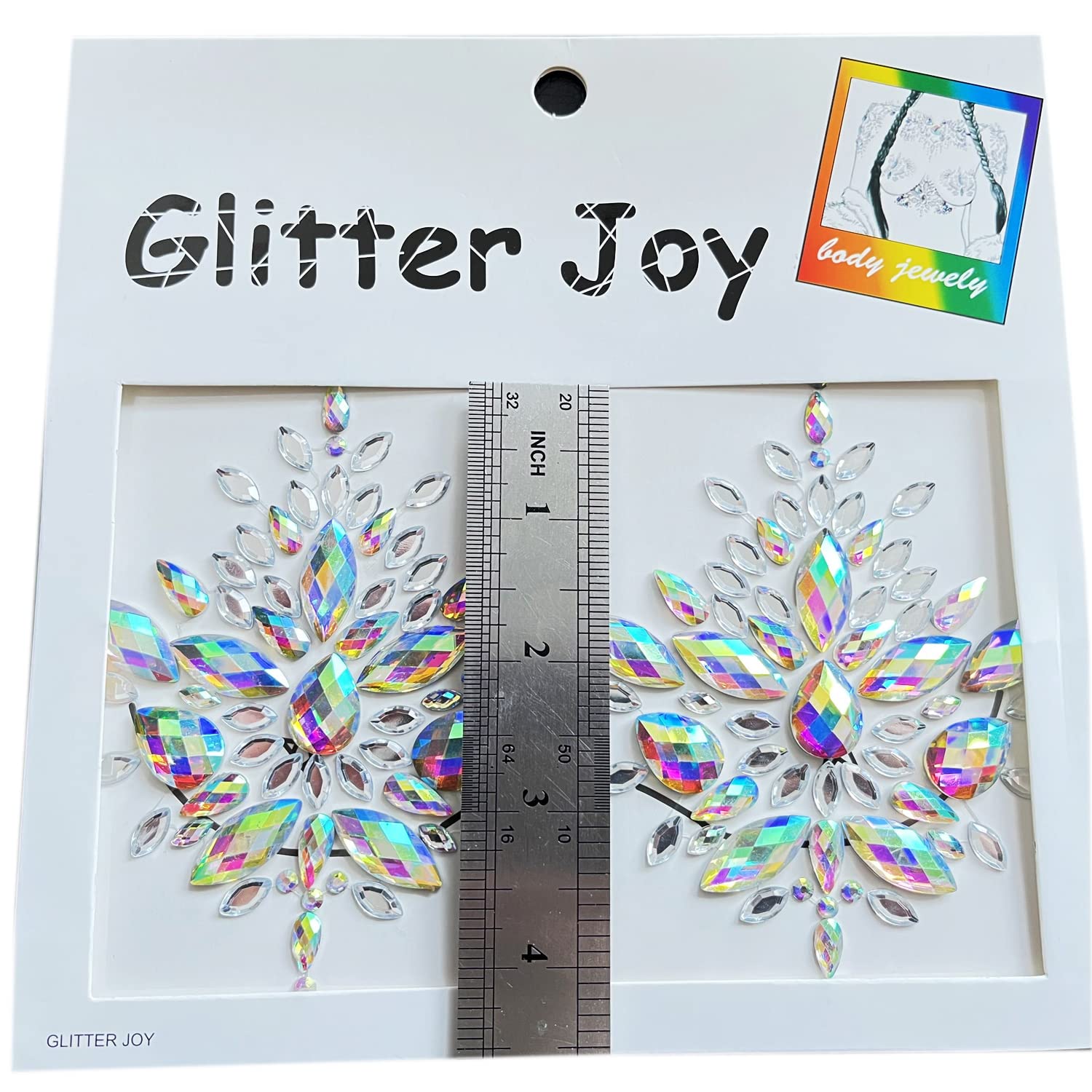 Kotbs Reusable Face Body Rhinestone Stickers