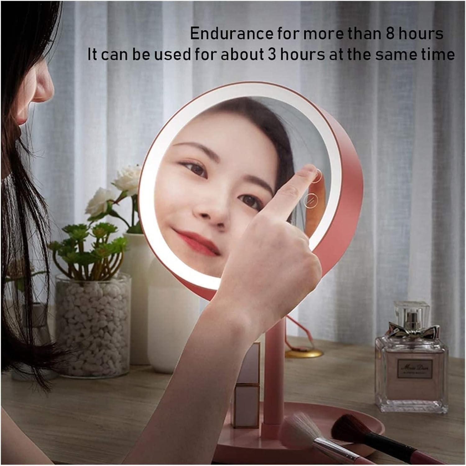 Eliveshown LED Makeup Mirror Dual Use