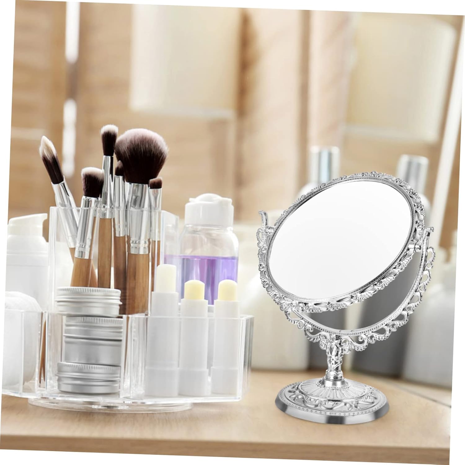 Ipetboom Double-Sided Retro Vanity Mirror