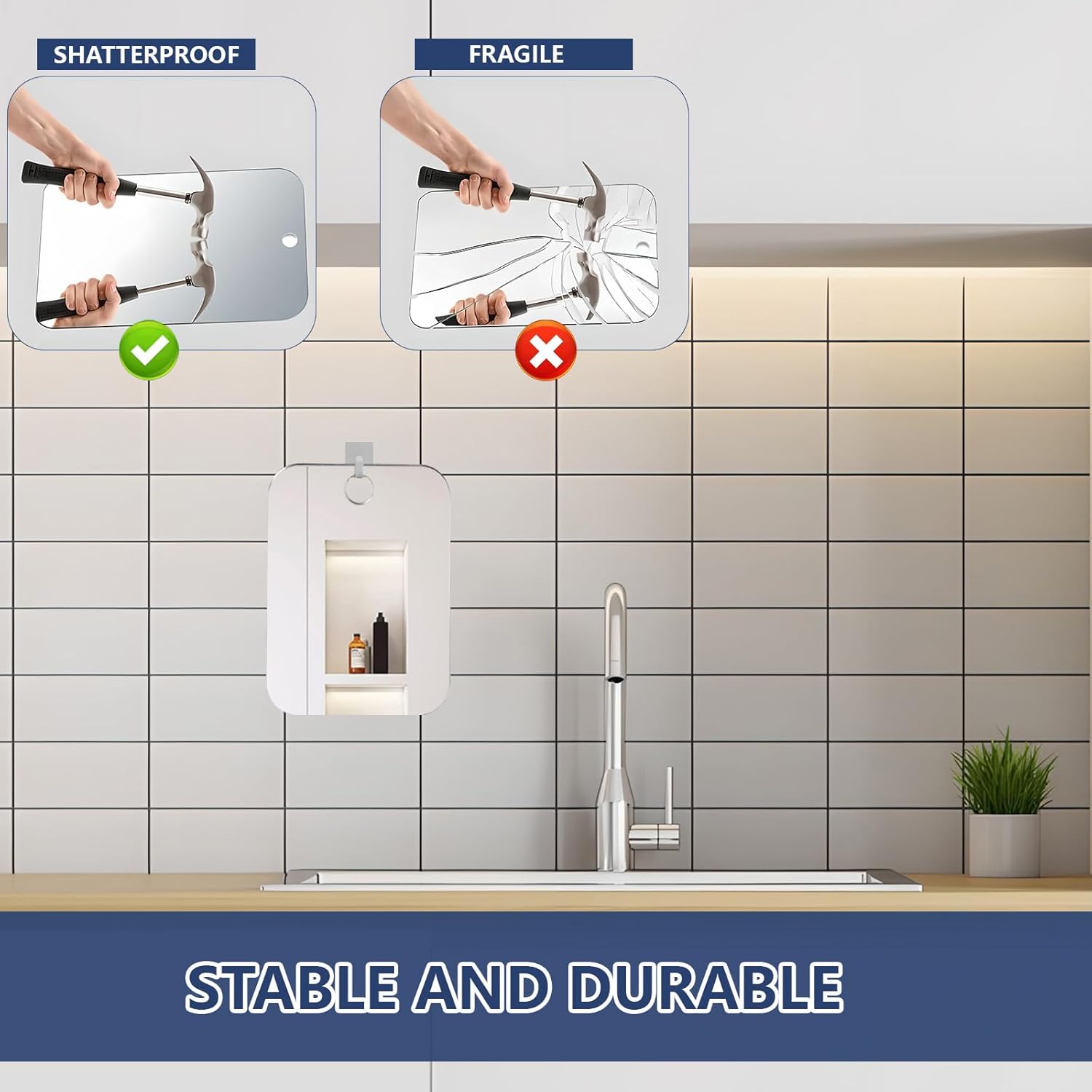 Fogless Shower Mirror for Men and Women 1