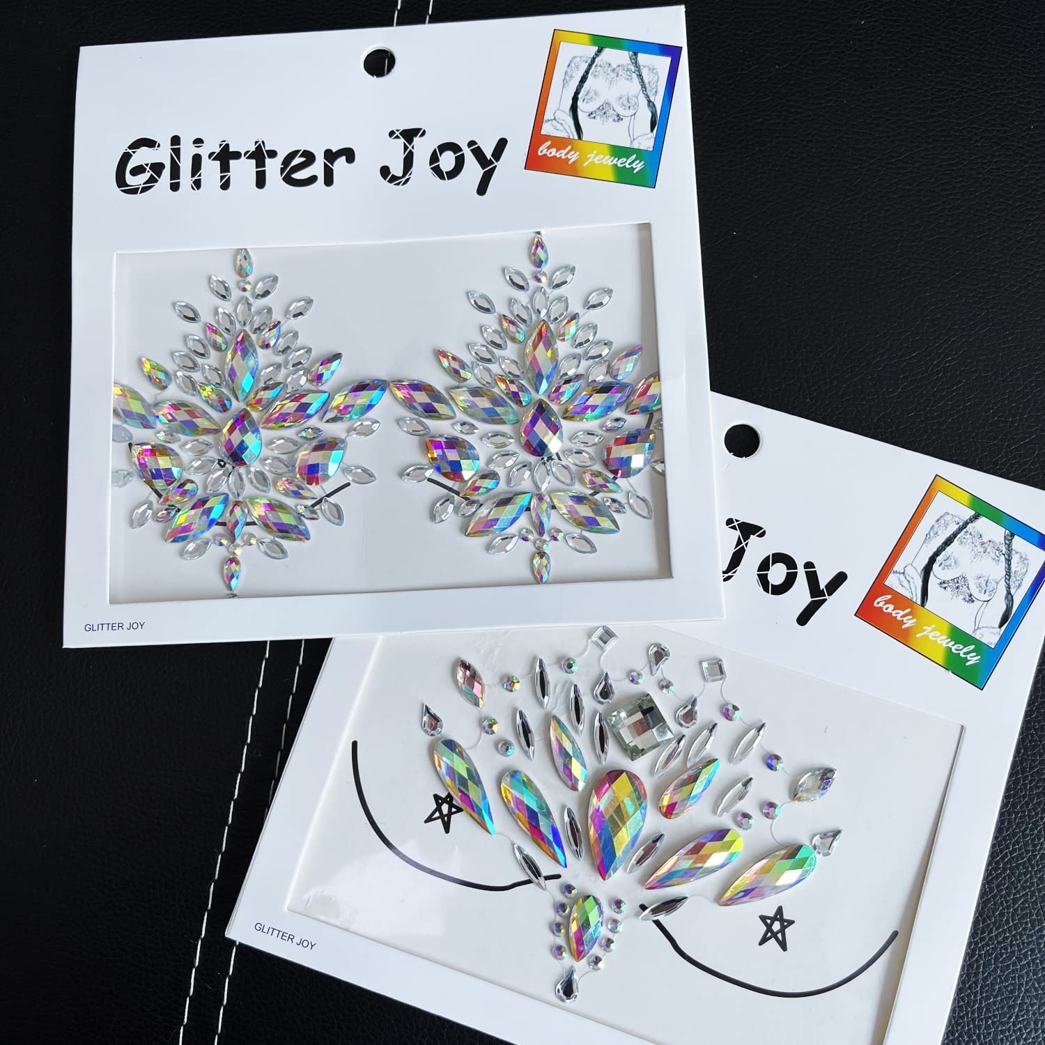 Kotbs Reusable Face Body Rhinestone Stickers