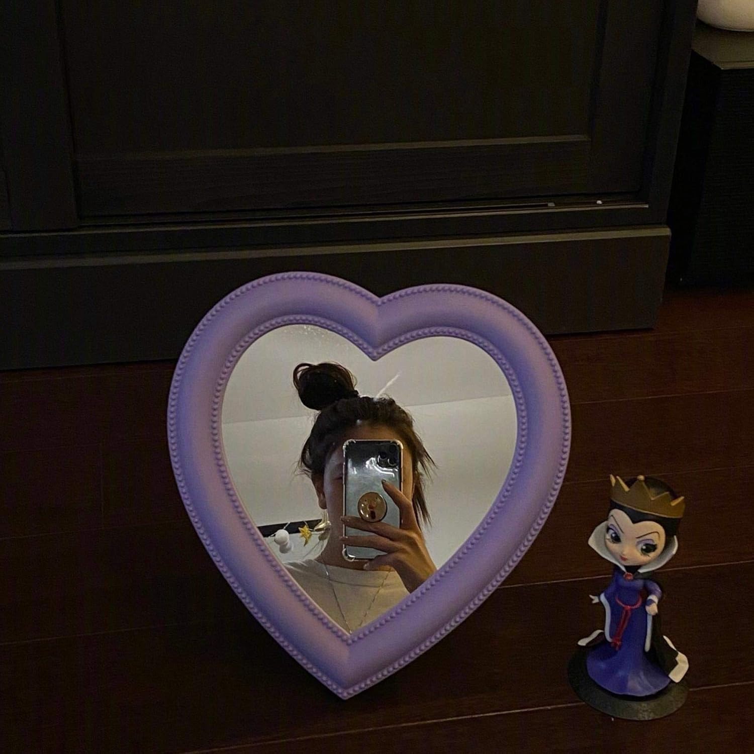 BinaryABC Heart Cosmetic Mirror Purple 1