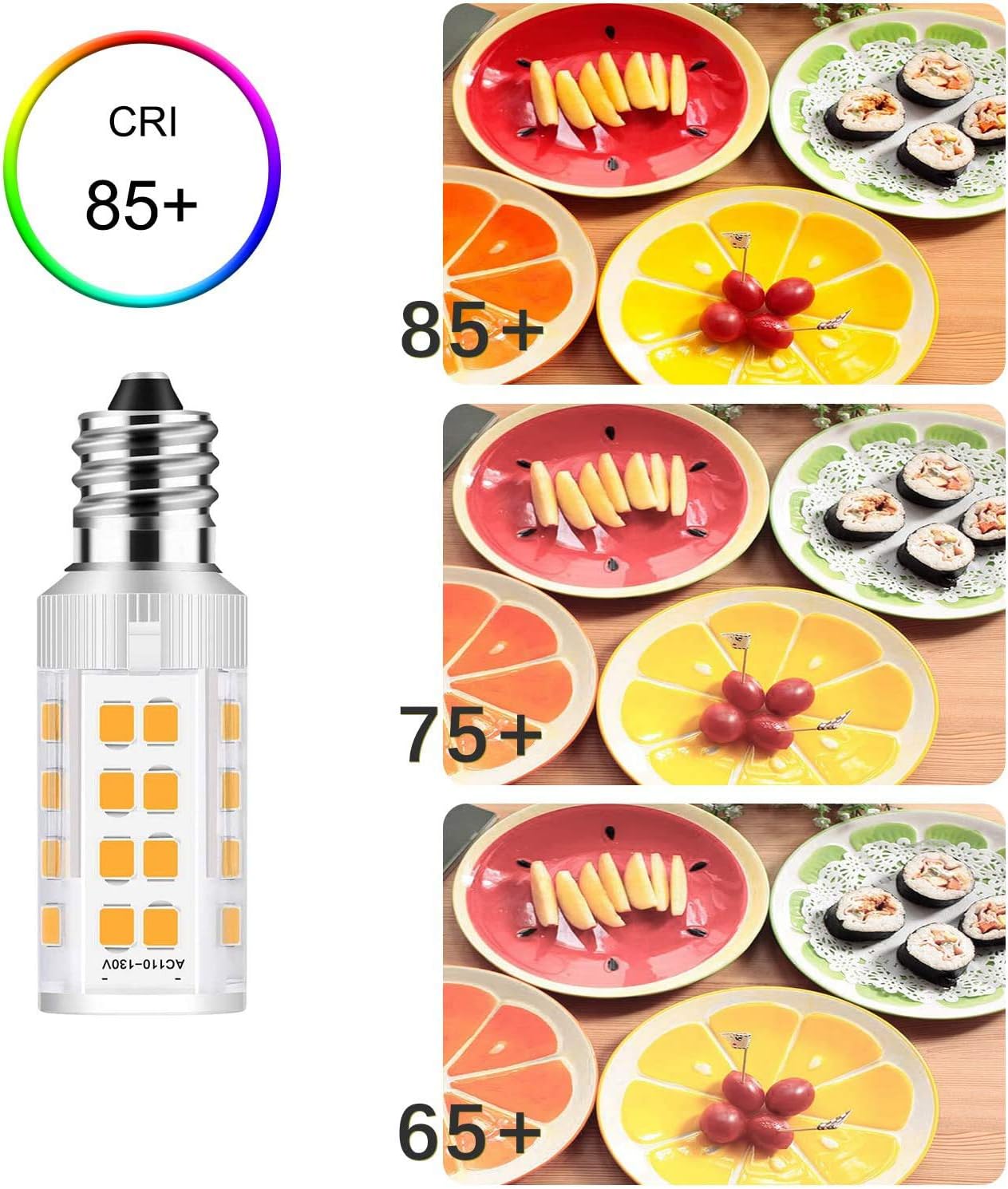 2Pack LED Makeup Mirror Bulbs 20W Warm White 3000K