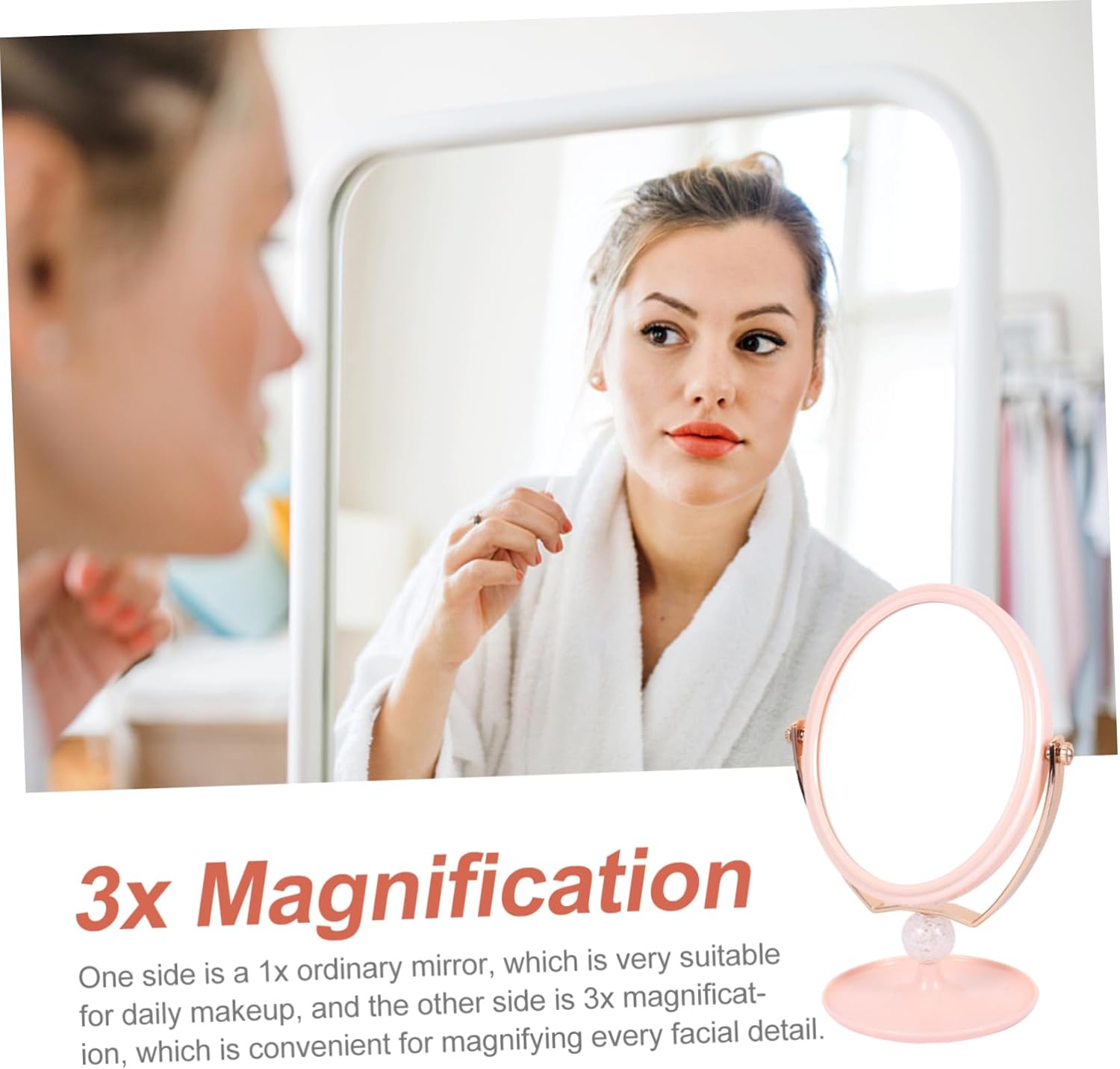 Housoutil High-Definition Double-Sided Wall-Mounted Mirror
