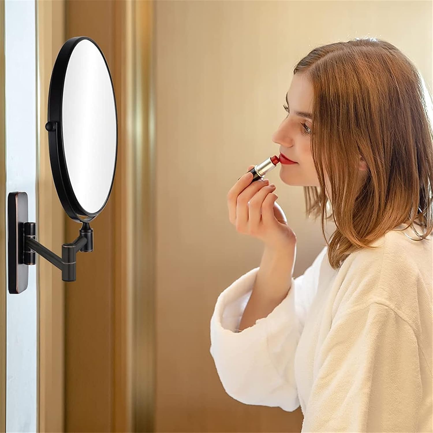 NOVOCE 8 Inch Double Sided Makeup Mirror with 7X Magnification 1