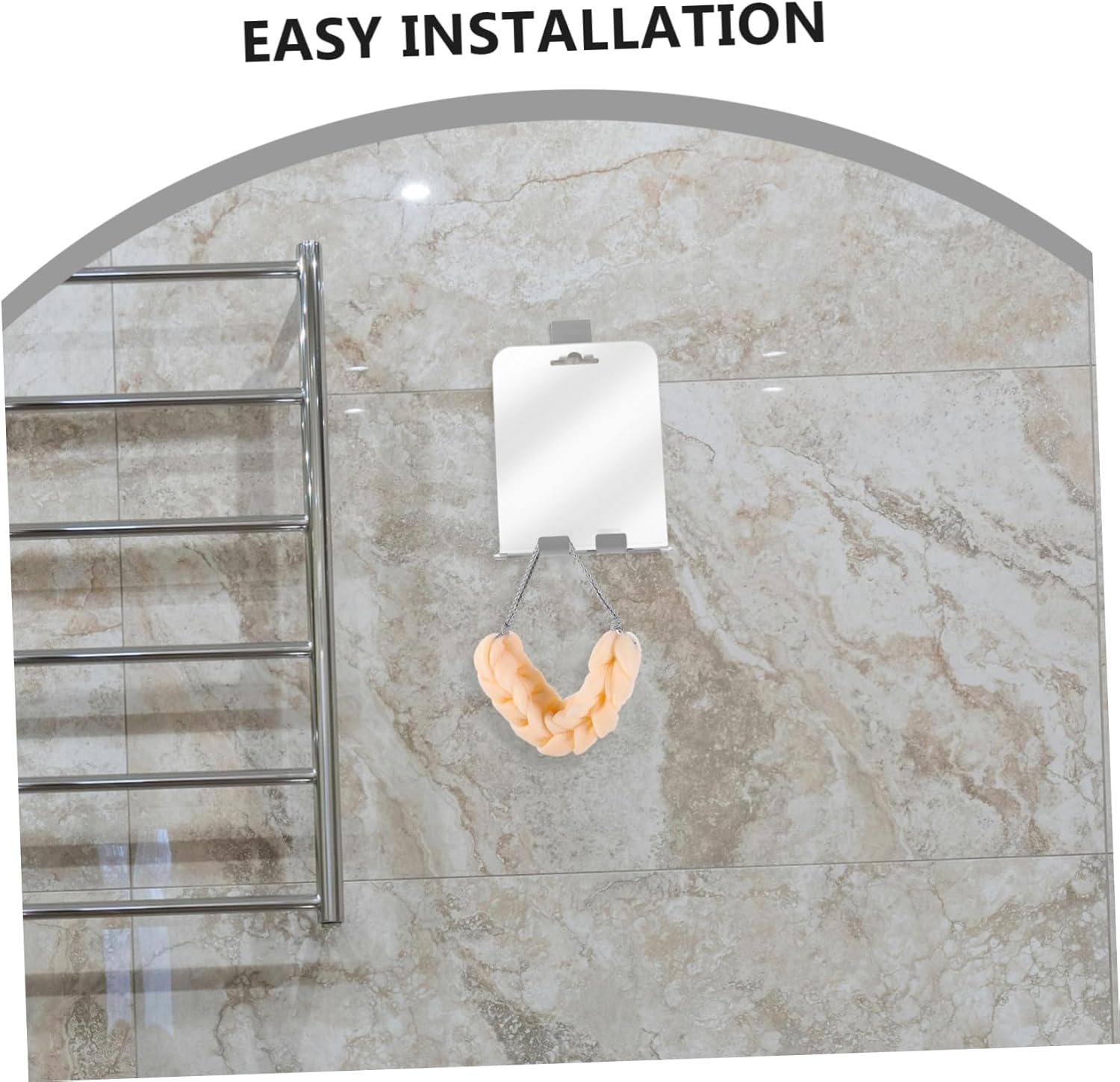 Zerodeko Anti-Fog Mirror with Shelf and Hooks 1