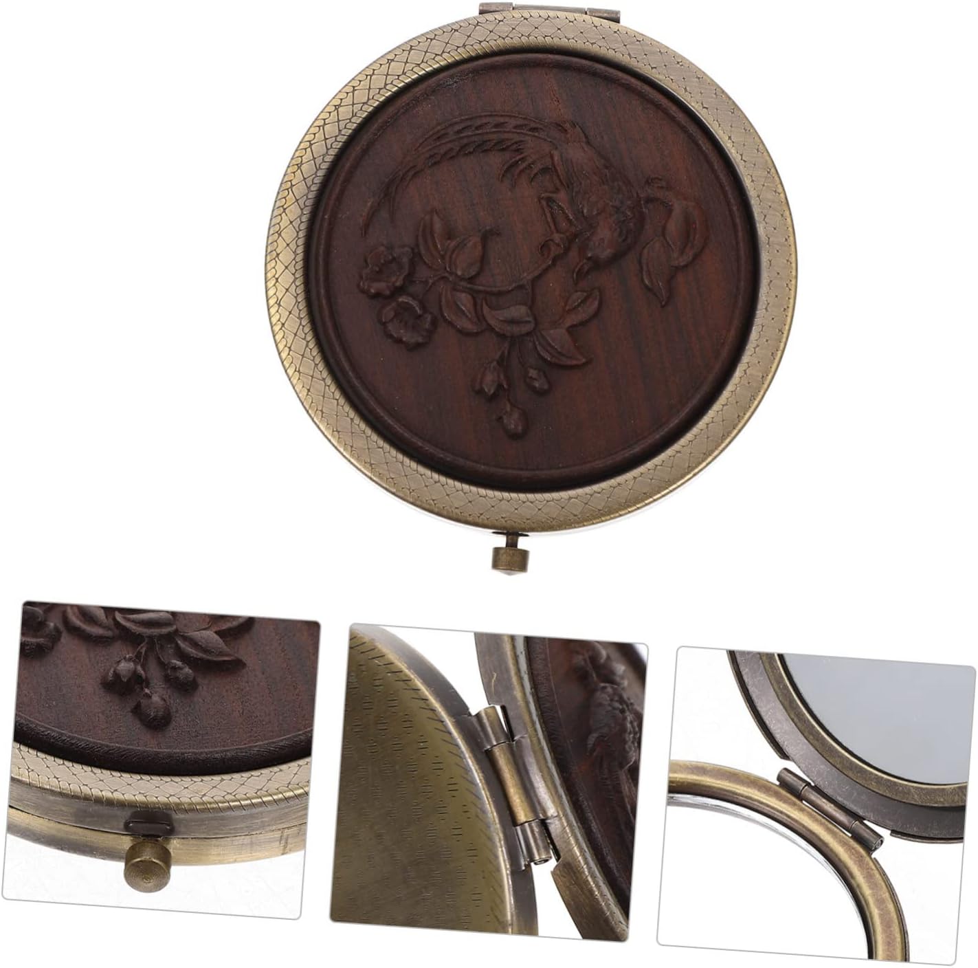 Ipetboom Foldable Makeup Mirror Two-Sided Glass