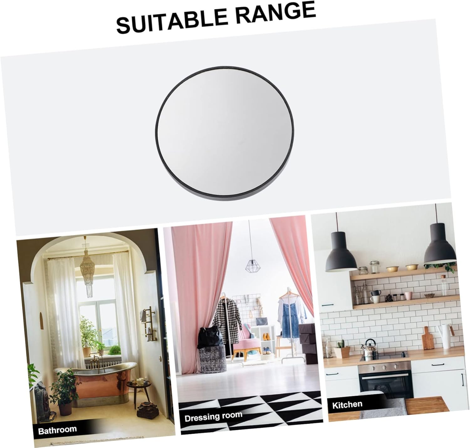 VALICLUD Suction Cup High Definition Makeup Mirror