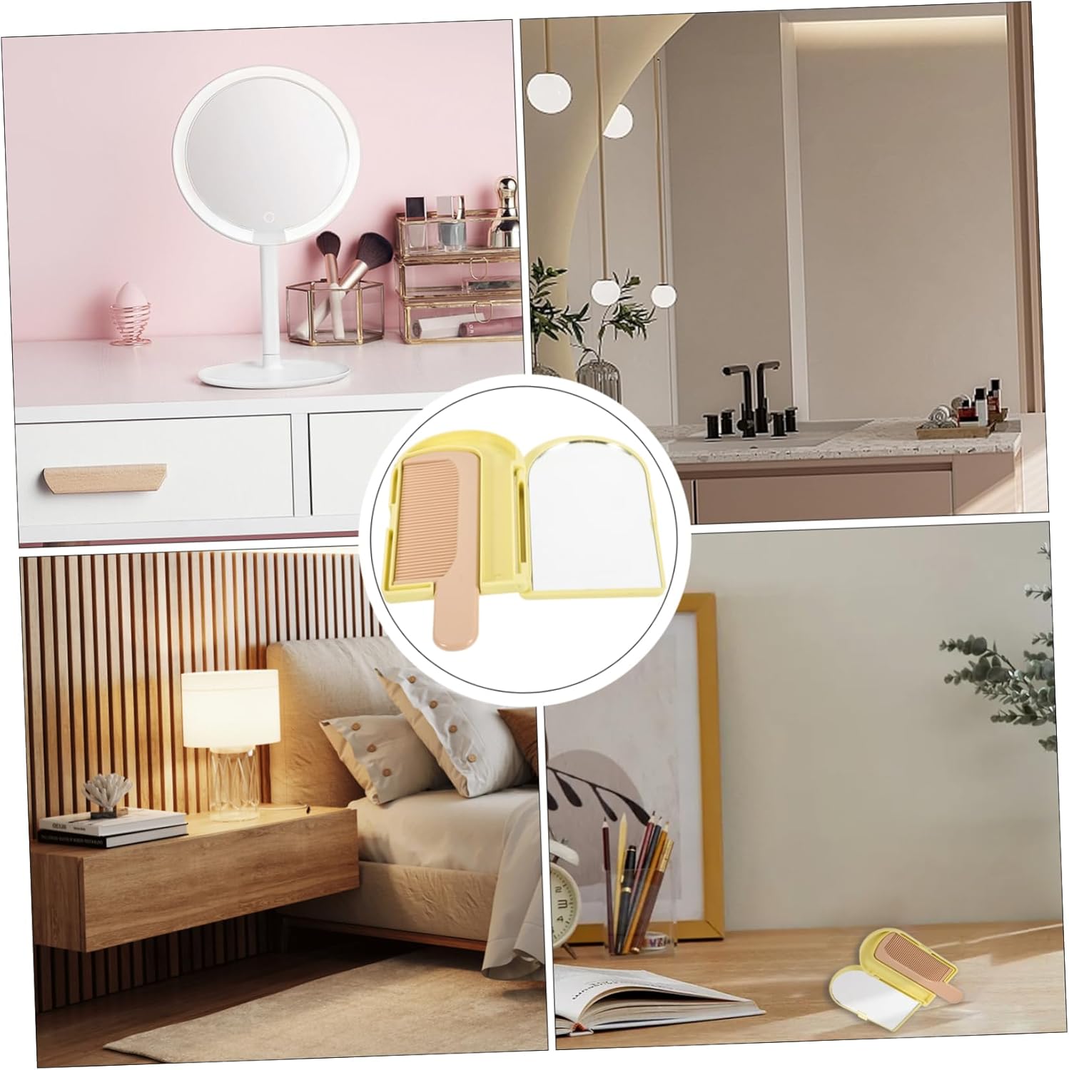 Foldable Travel Makeup Mirror for Women