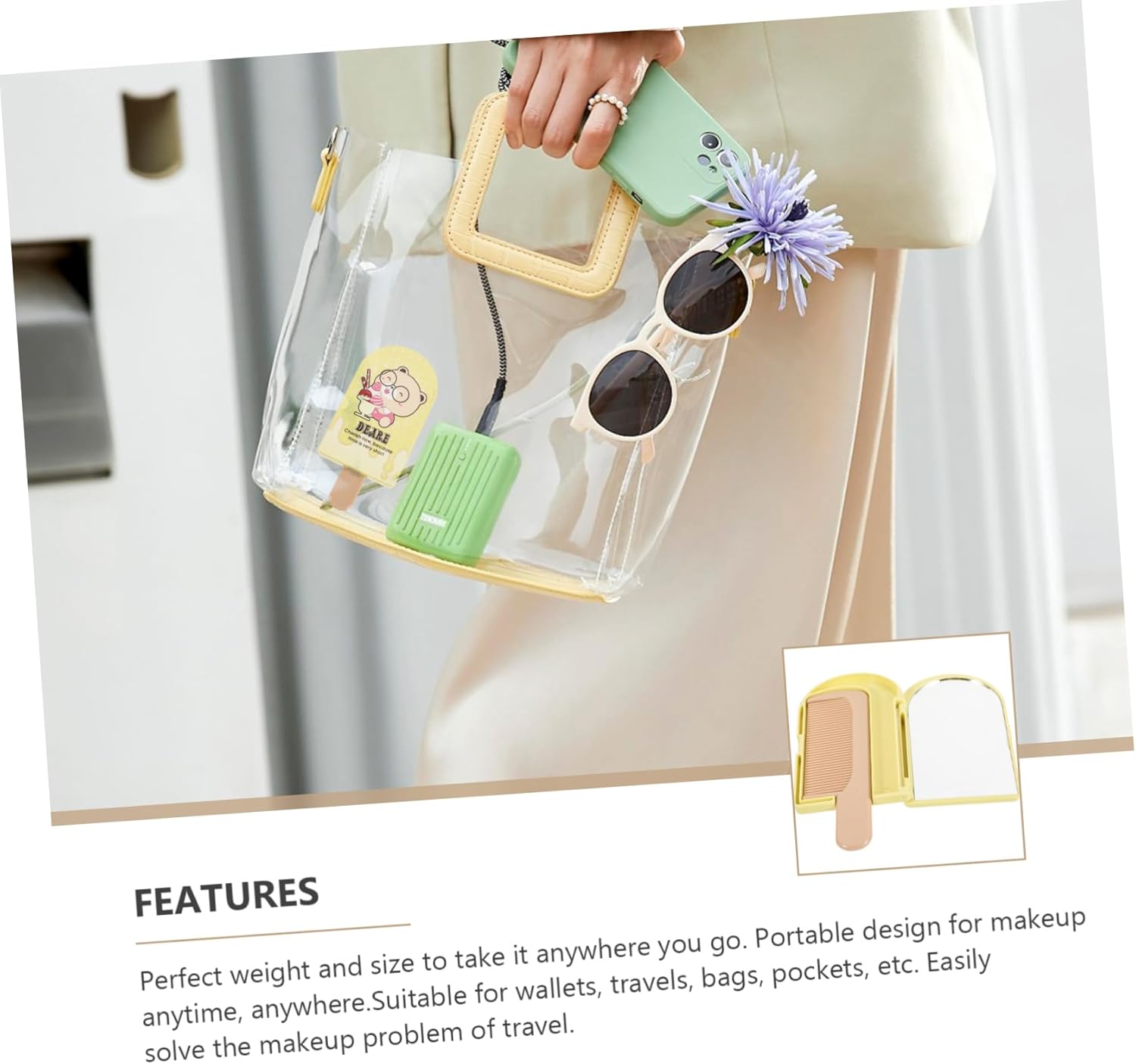 Foldable Travel Makeup Mirror for Women
