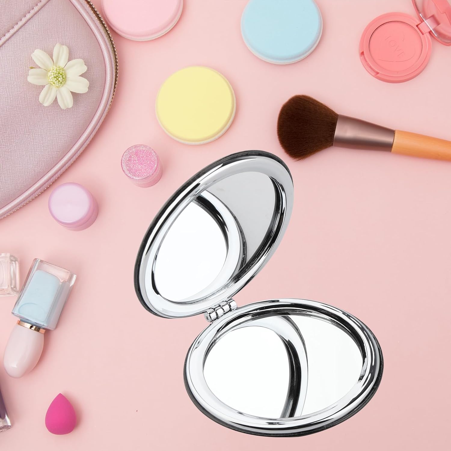 WSNANG Dragon Wing Makeup Mirror Compact Portable Foldable