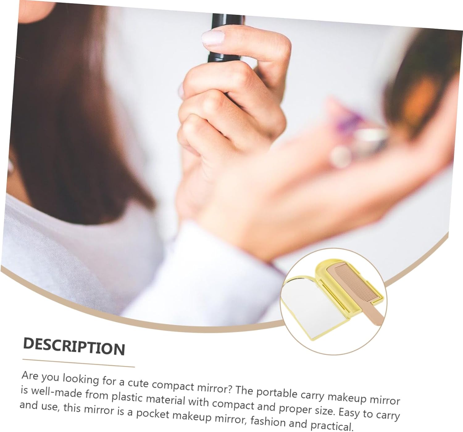 Foldable Travel Makeup Mirror for Women