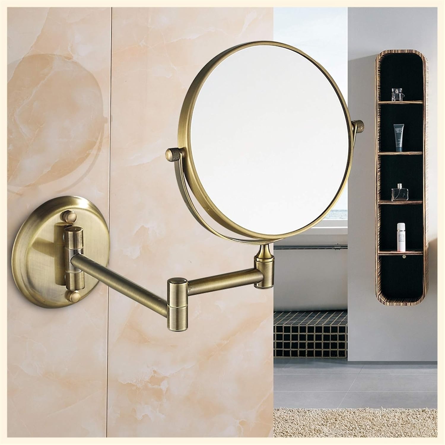 NOVOCE 8 Inch Double Sided Shaving Mirror with 3X Magnification