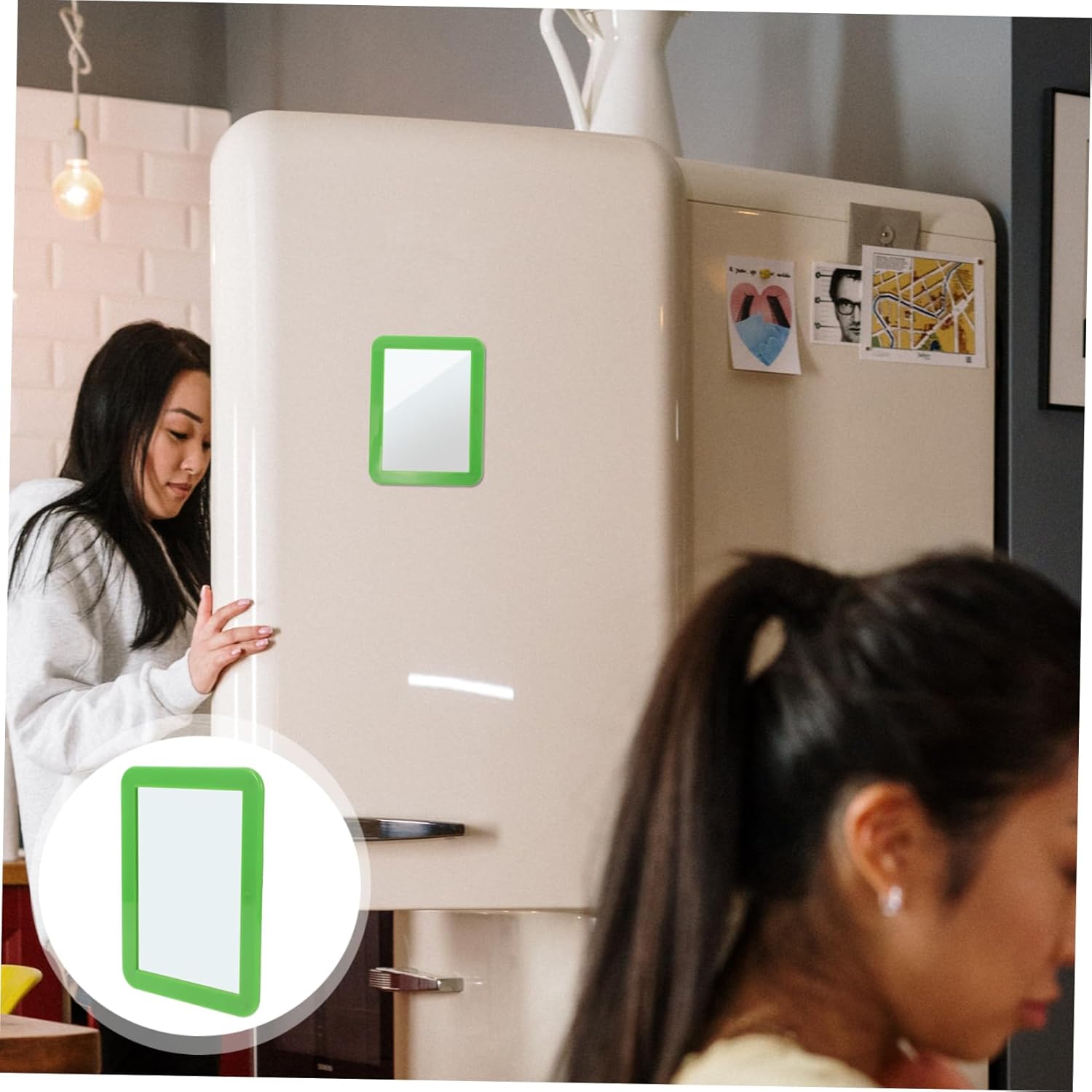 MAGICLULU Shatterproof Locker Mirror with Magnetic Backing