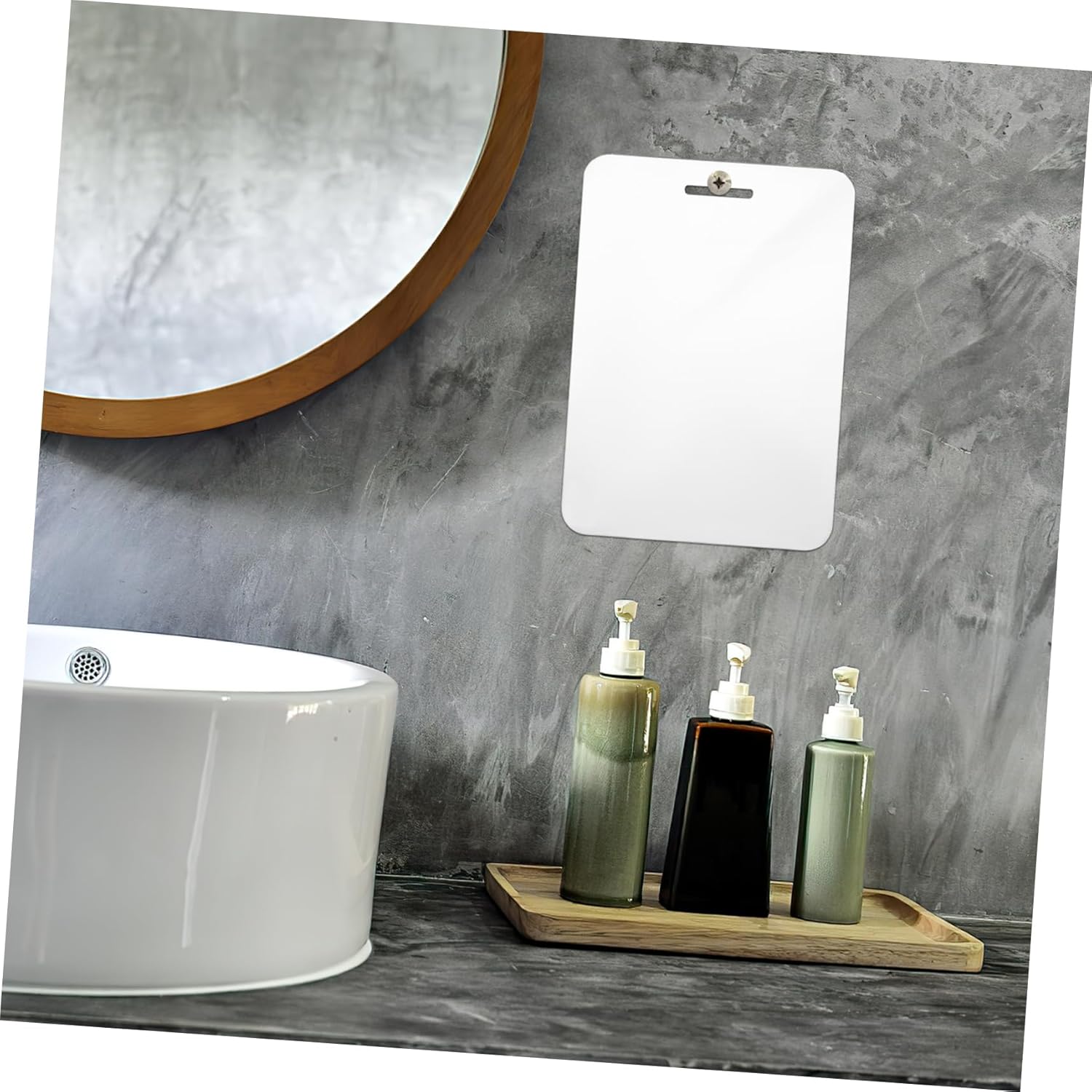 Healeved 30x20cm Acrylic Mirror Fogless Shatterproof