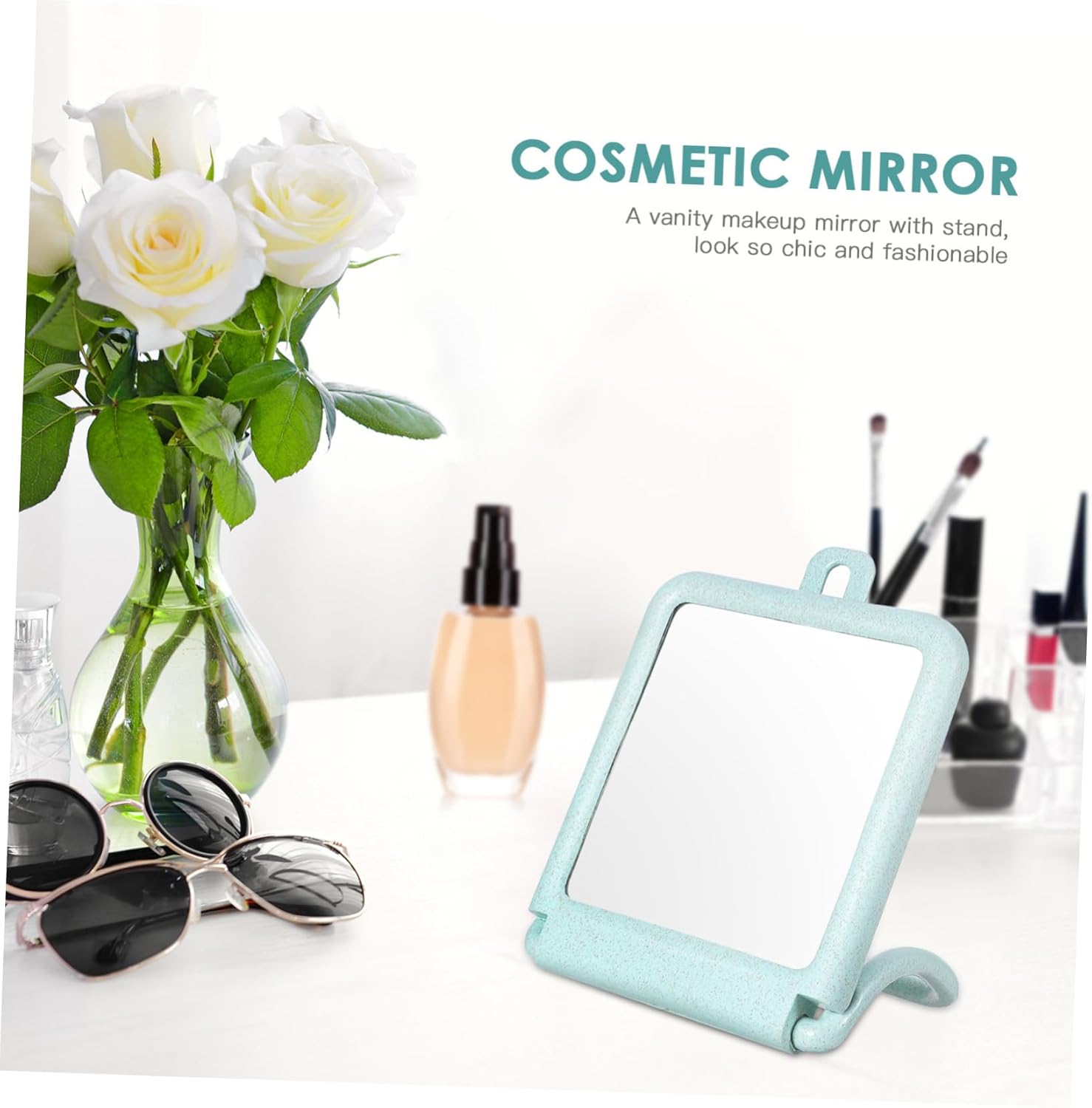FRCOLOR Elegant Wall Mounted Desk Mirror