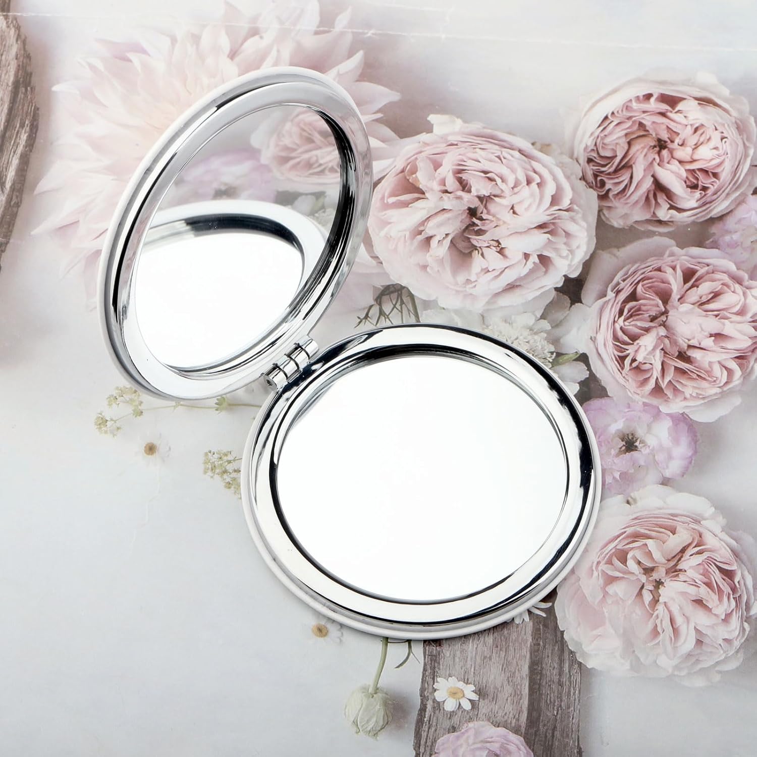 WSNANG Musical Compact Makeup Mirror with Encouraging Message