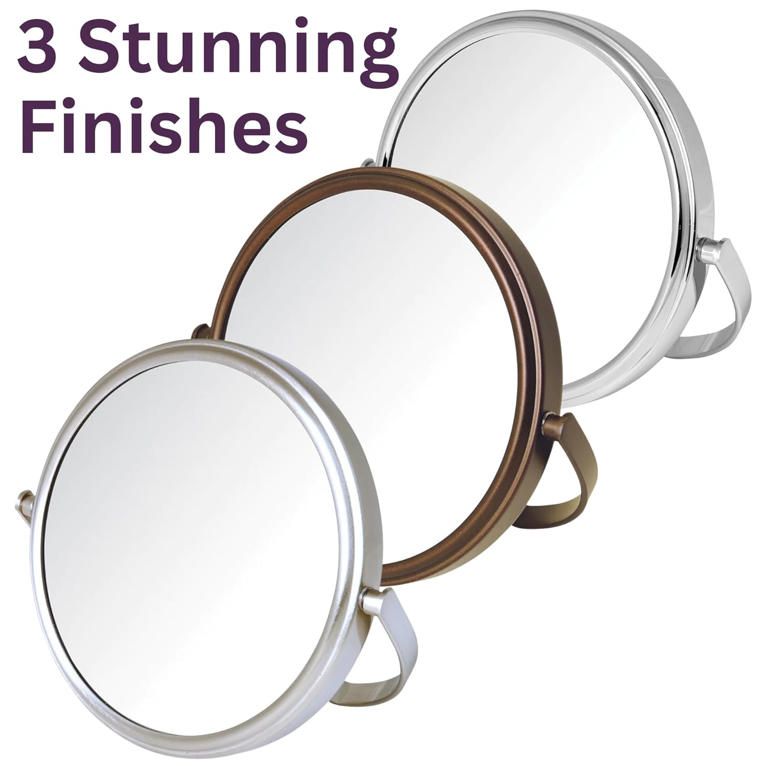 Models Choice JERDON Tabletop Vanity Mirror with Bronze Finish