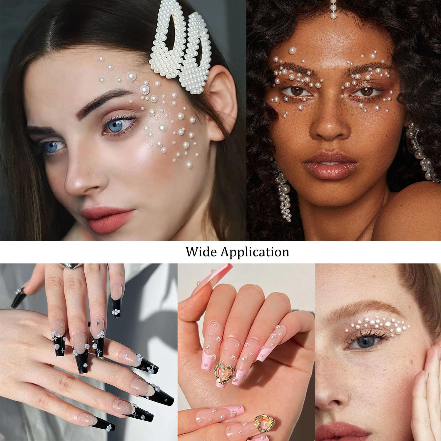 LAPOHI 4368 Pcs Rainbow Rhinestones Face Gems for Makeup Eyes