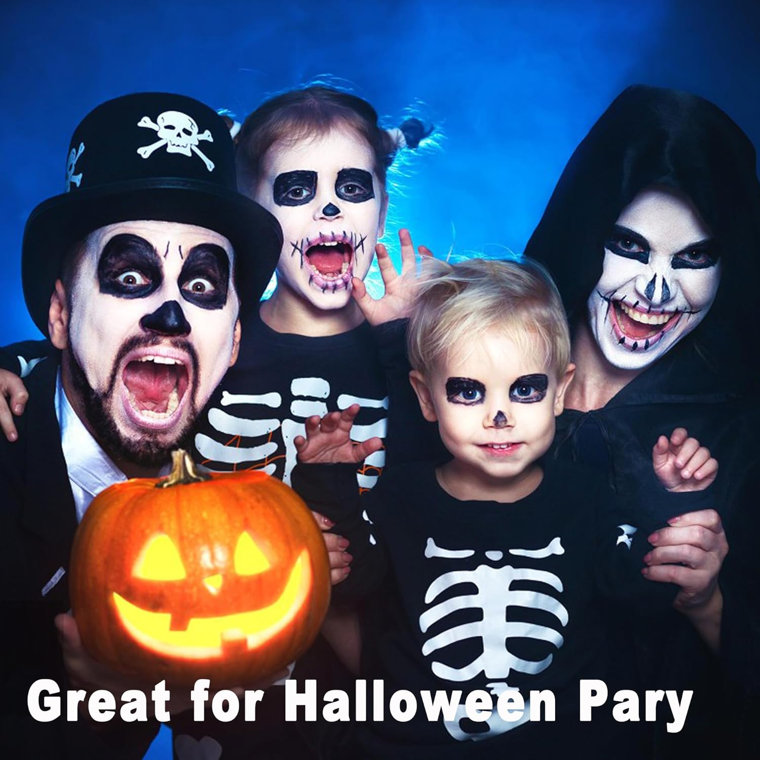 Wismee Black and White Face Body Paint Set