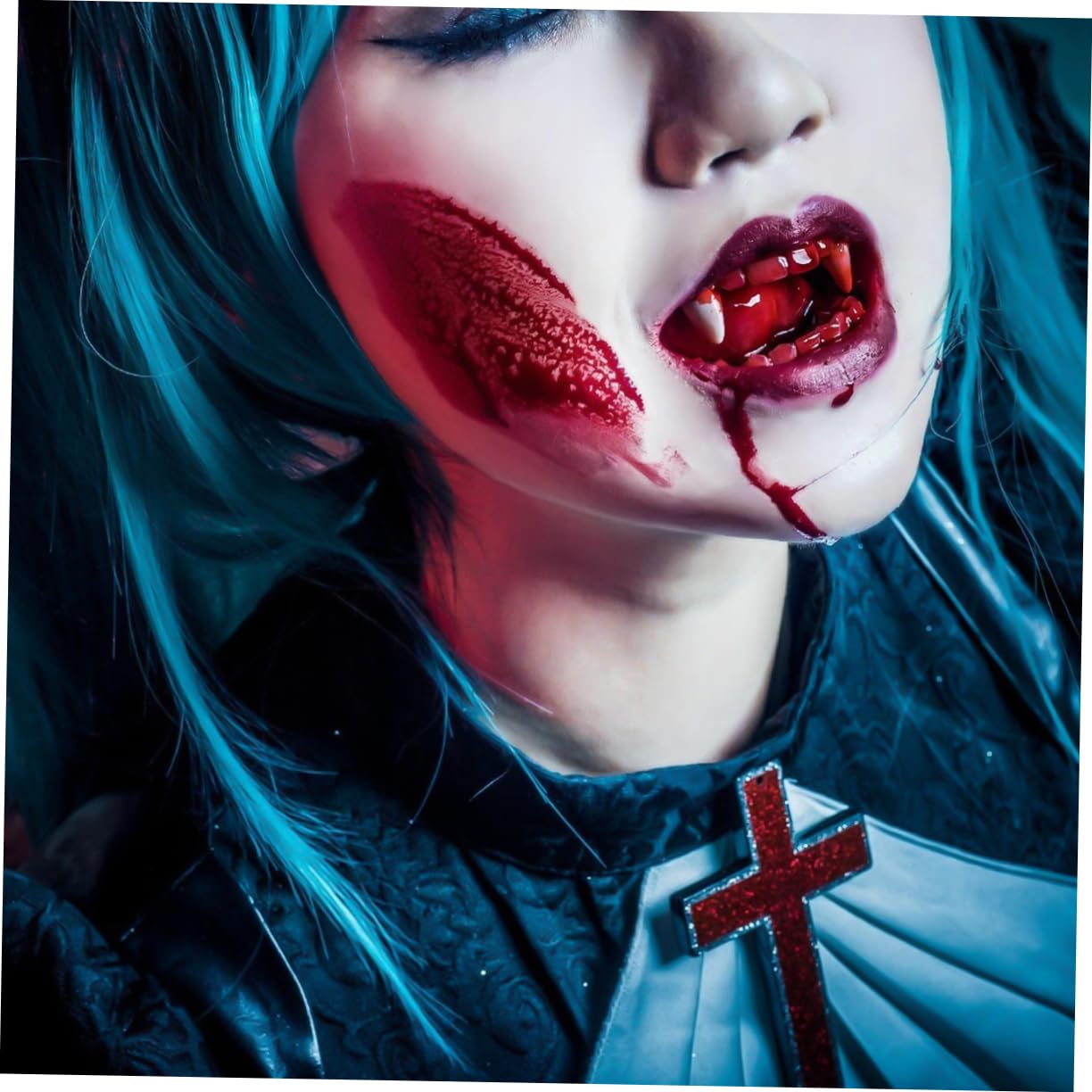 Minkissy Halloween 3pcs Fake Blood Gel Makeup Set