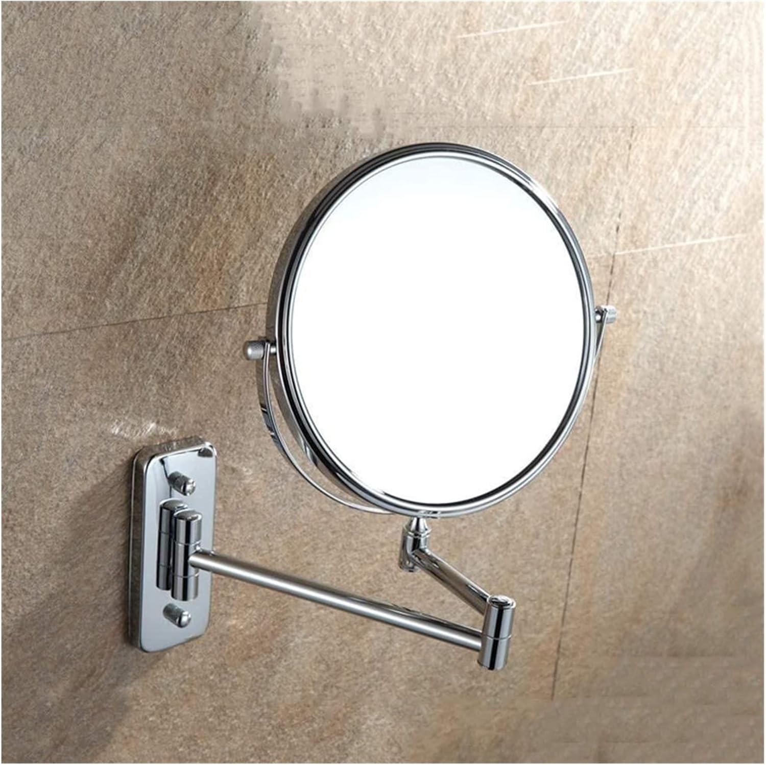 KARFRI 8-inch 10X Magnifying Wall-Mounted Vanity Mirror