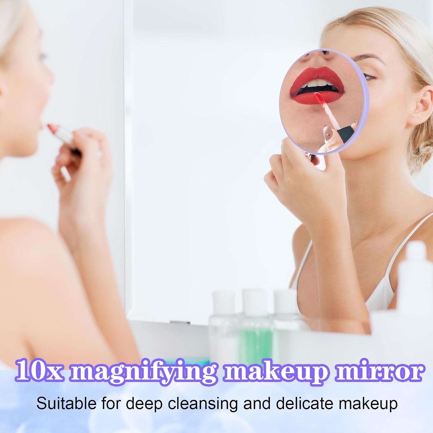 10X Makeup Magnifying Mirror with Suction Cups