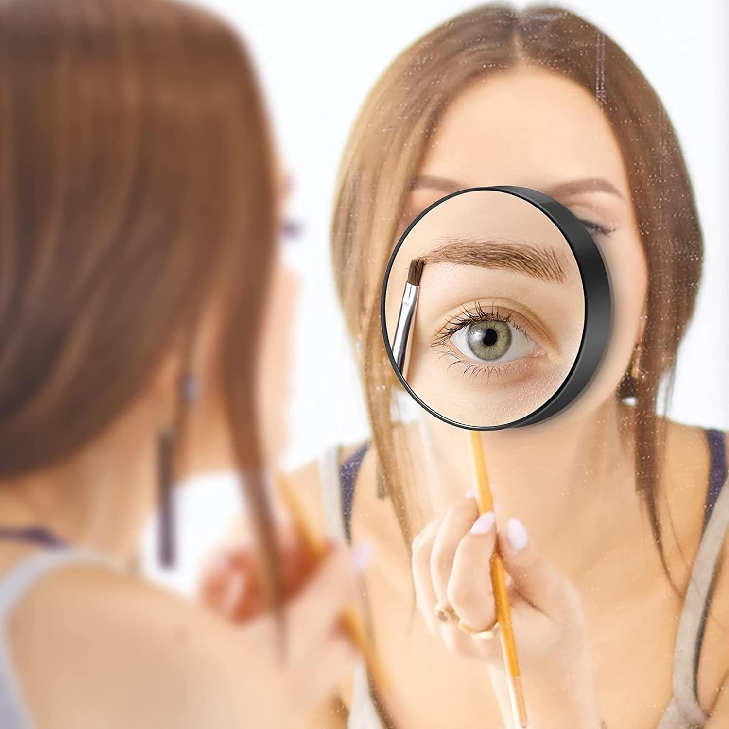 Smalibal Makeup Mirror with Tweezers and 30X Magnification