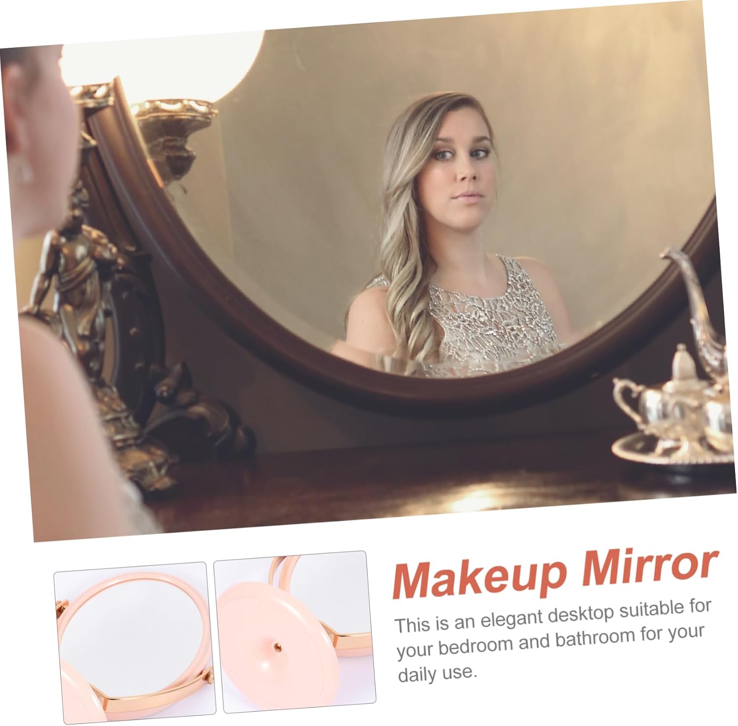 Housoutil High-Definition Double-Sided Wall-Mounted Mirror