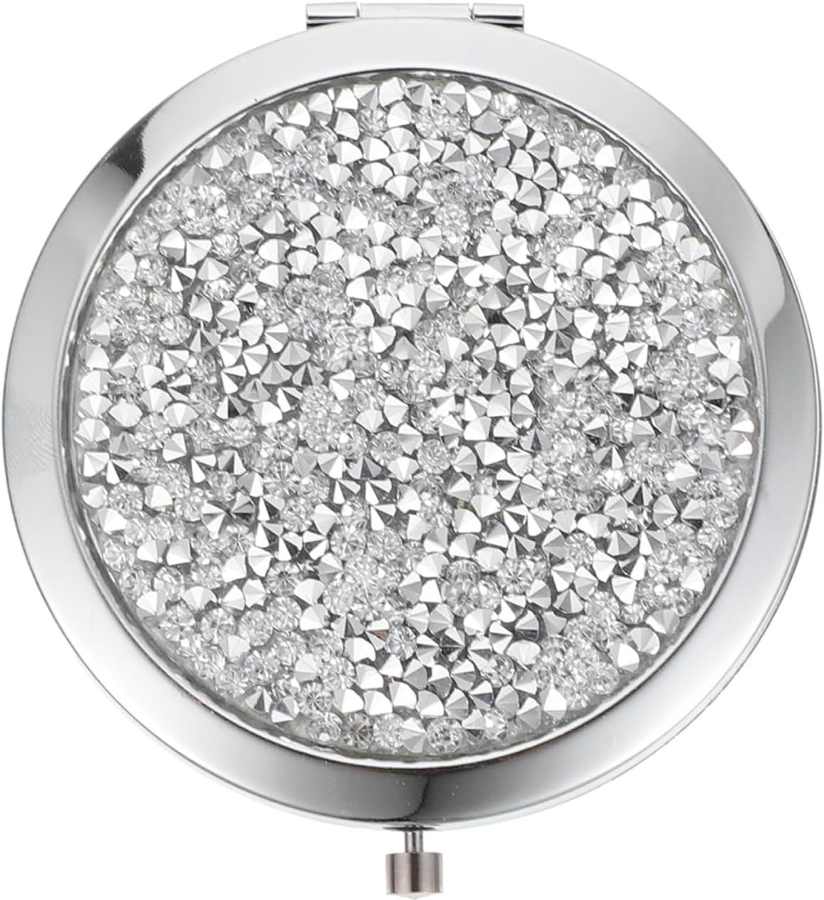 LALAFINA Rhinestone Compact Mirror Double-Sided