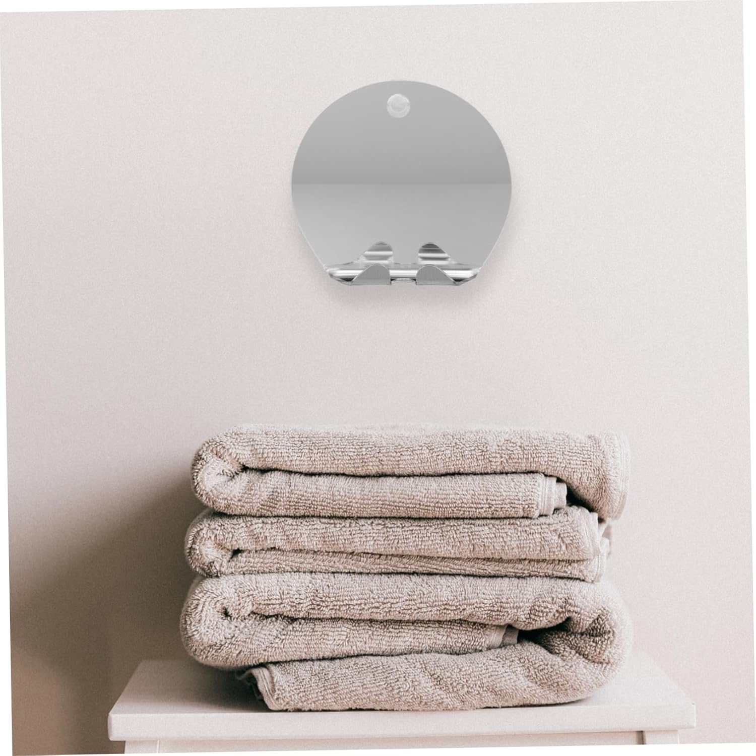 Ipetboom 1Set Shatterproof Fog Less Bathroom Mirror