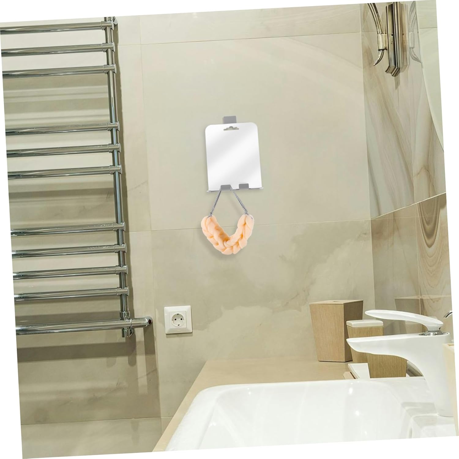 Zerodeko Anti-Fog Mirror with Shelf and Hooks 1