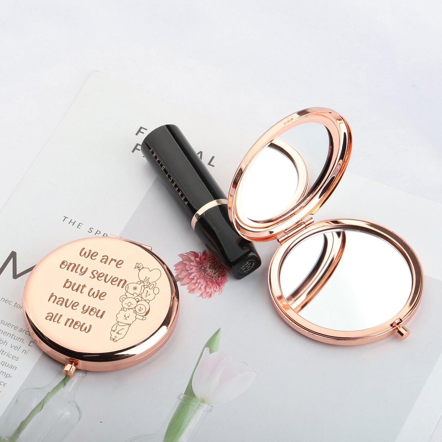 AKTAP Korean Pop Characters Makeup Mirror for BTS Fans