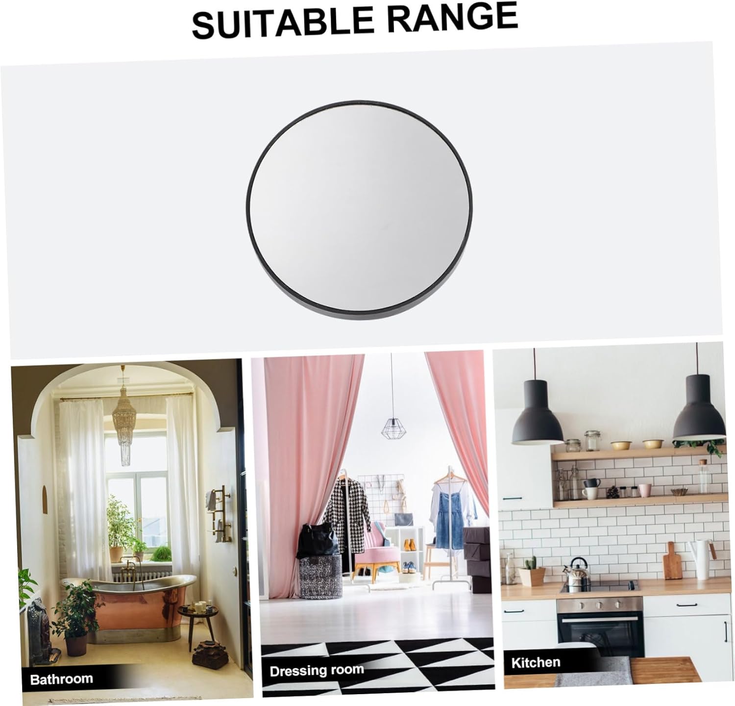 VALICLUD Suction Magnifying Mirror 15x