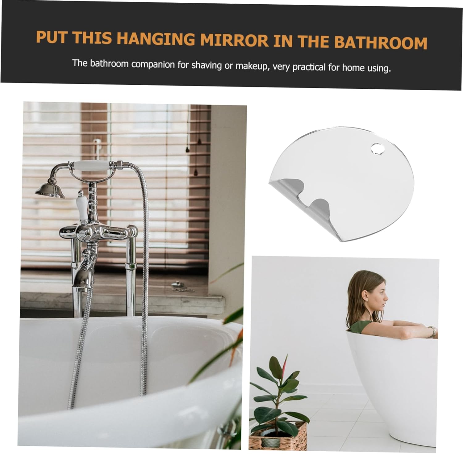 Vaguelly Fogless Travel Mirror for Shaving