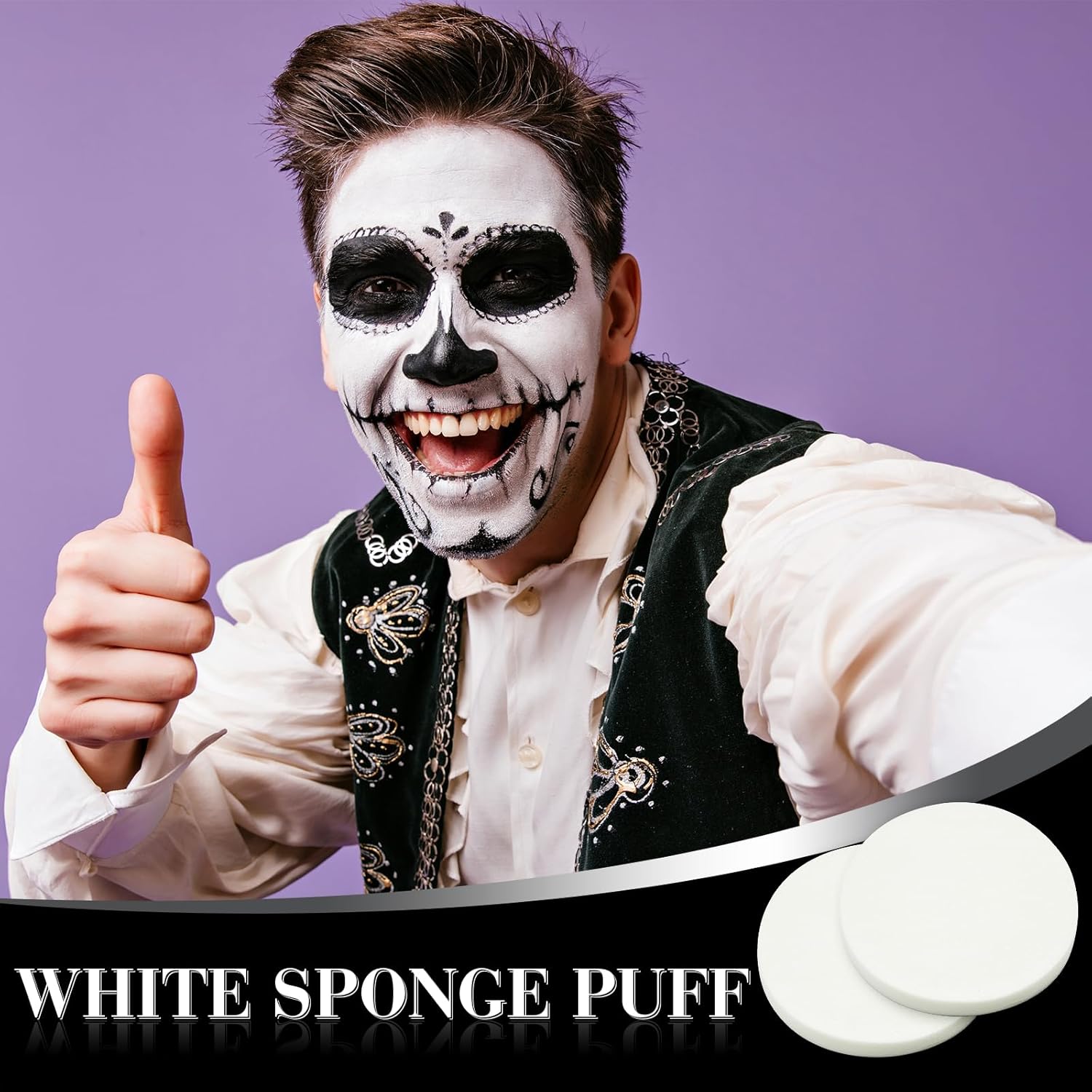 GCCL Black White Face Paint Set - 247 oz Professional Kit
