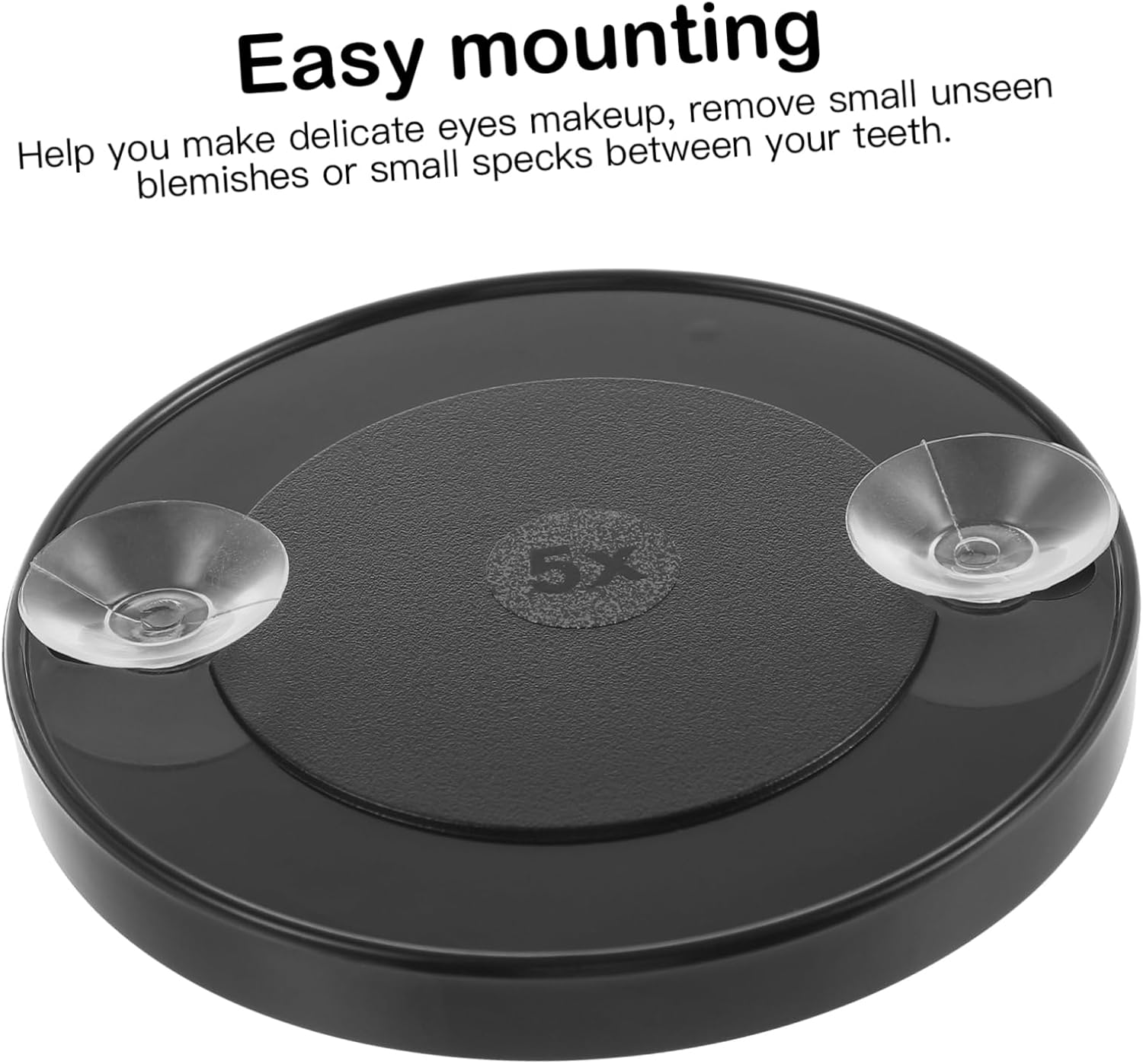 DEARMAMY Compact 5x Magnifying Mirror with Suction Cups
