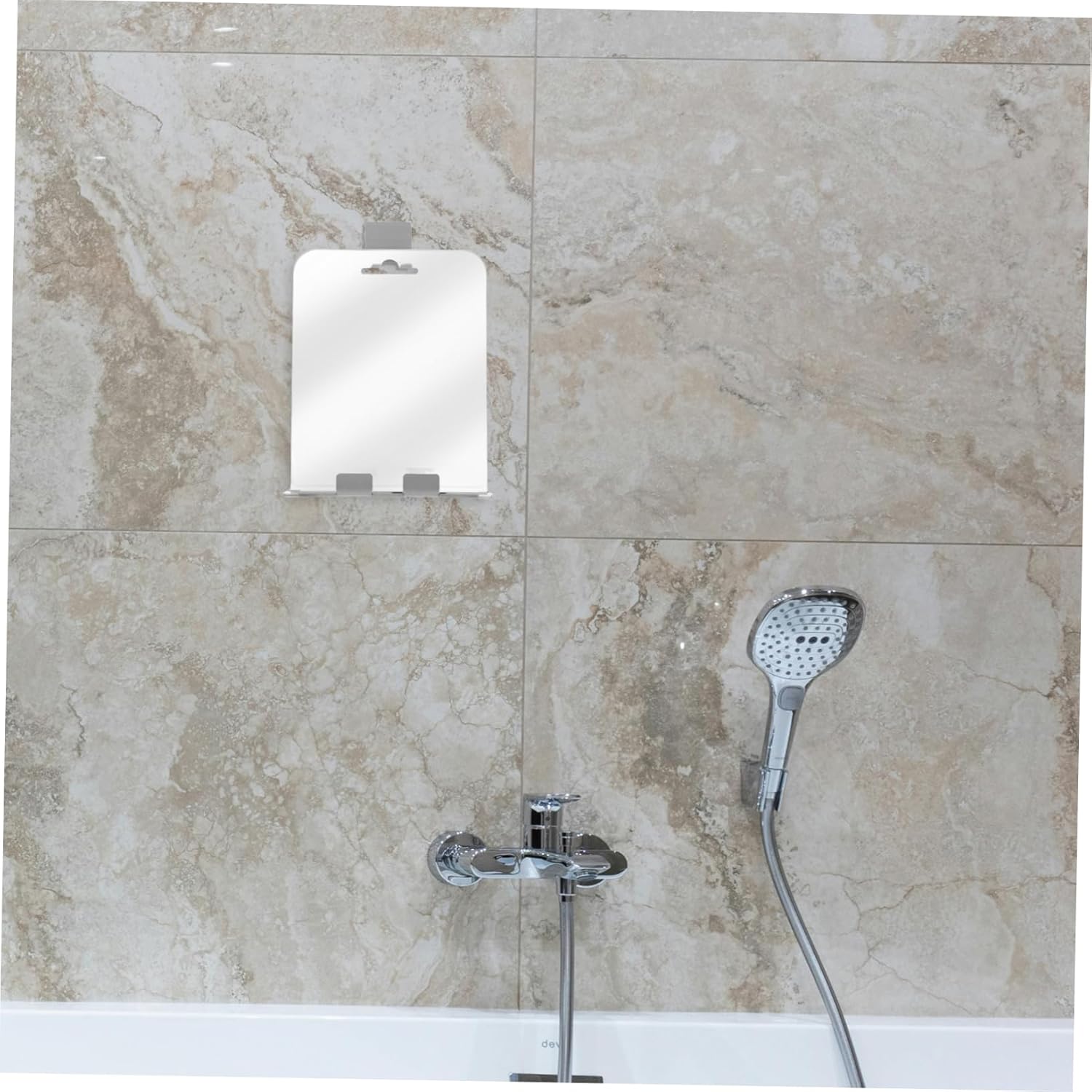 PAMINGONO Anti-Fog Shower Mirror with Razor Holder and Hooks